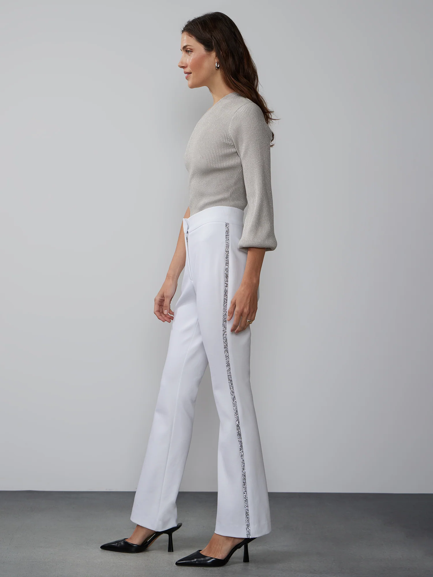 Ponte Diamond Trim Bootcut Pant - Image 7