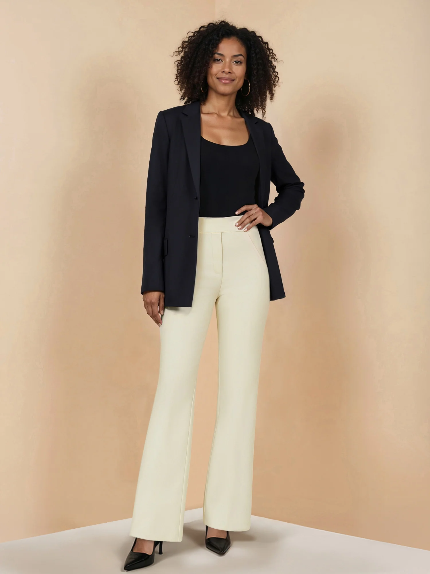 Ponte Flare High Rise Pant - Image 8