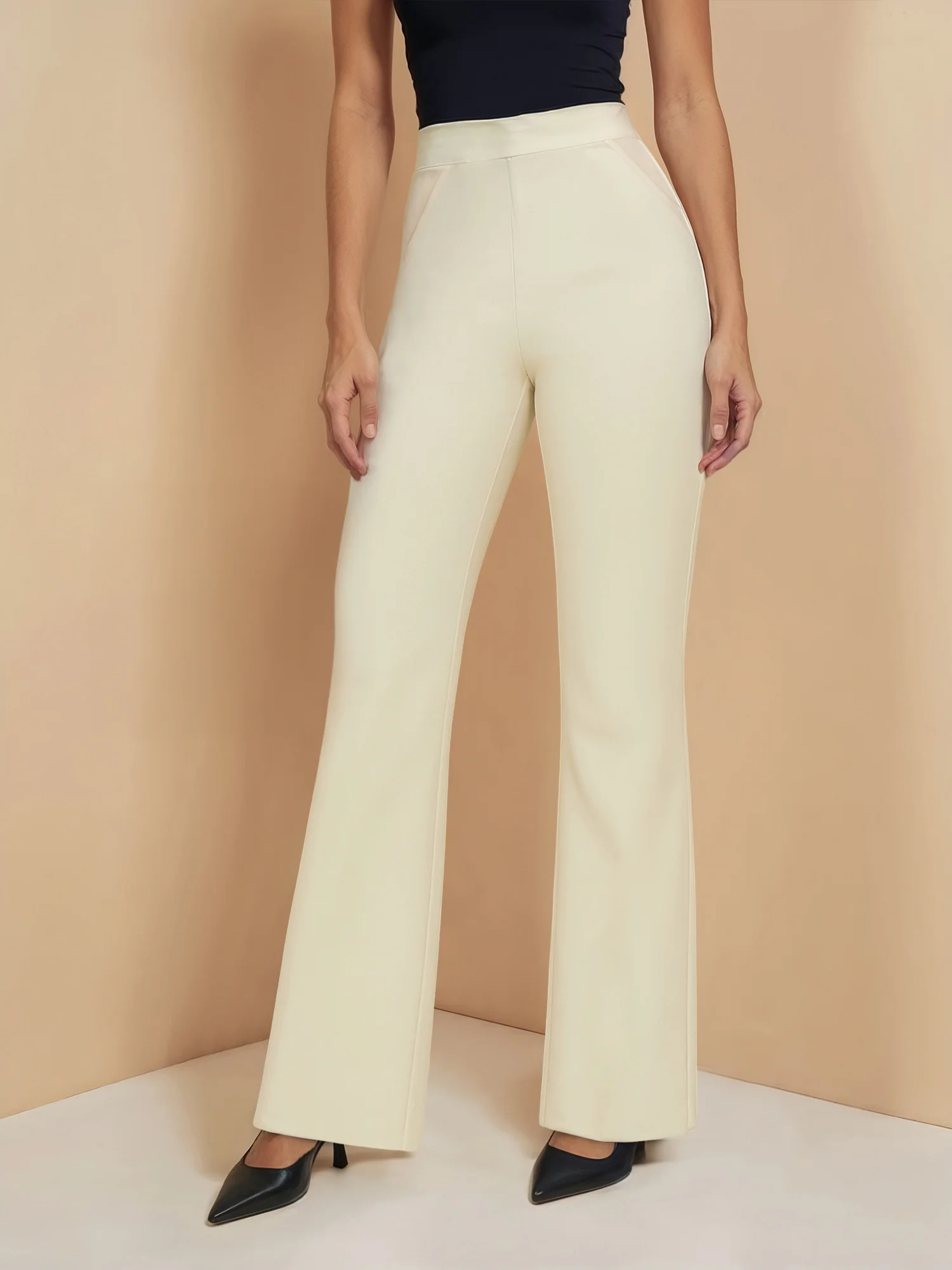 Ponte Flare High Rise Pant - Image 9