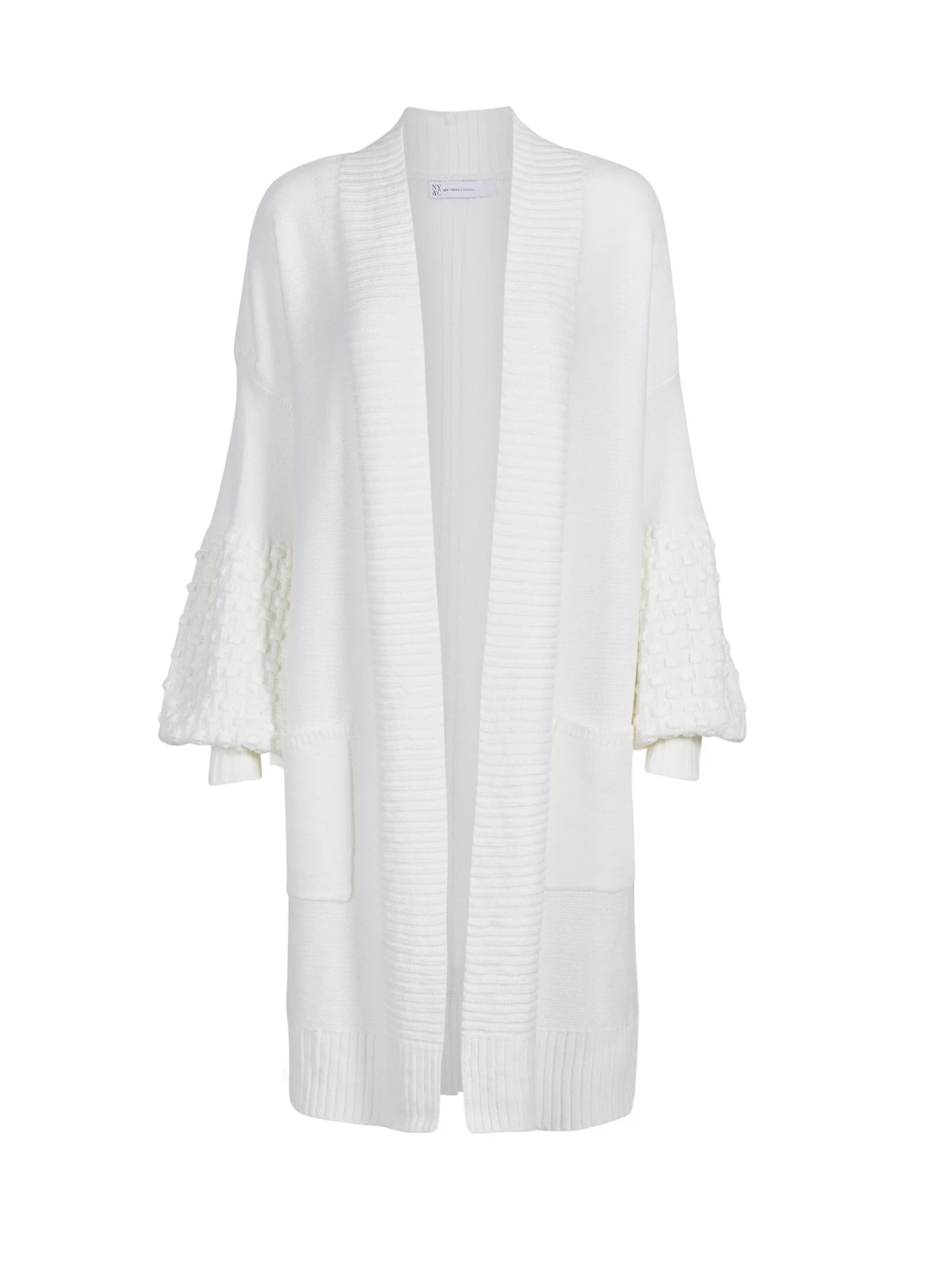 Popcorn Sleeve Duster Cardigan - Image 2