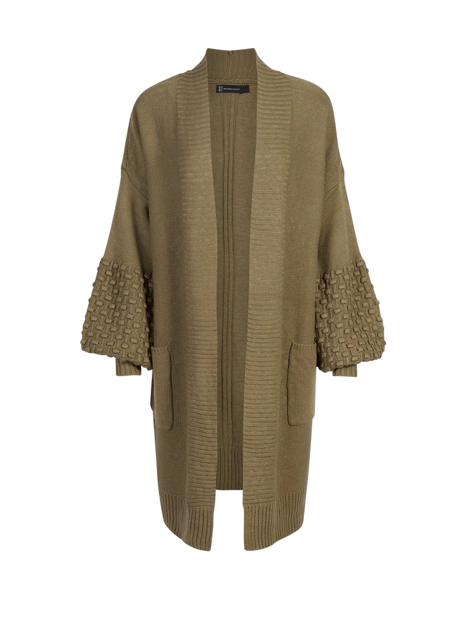 Popcorn Sleeve Duster Cardigan - Image 5