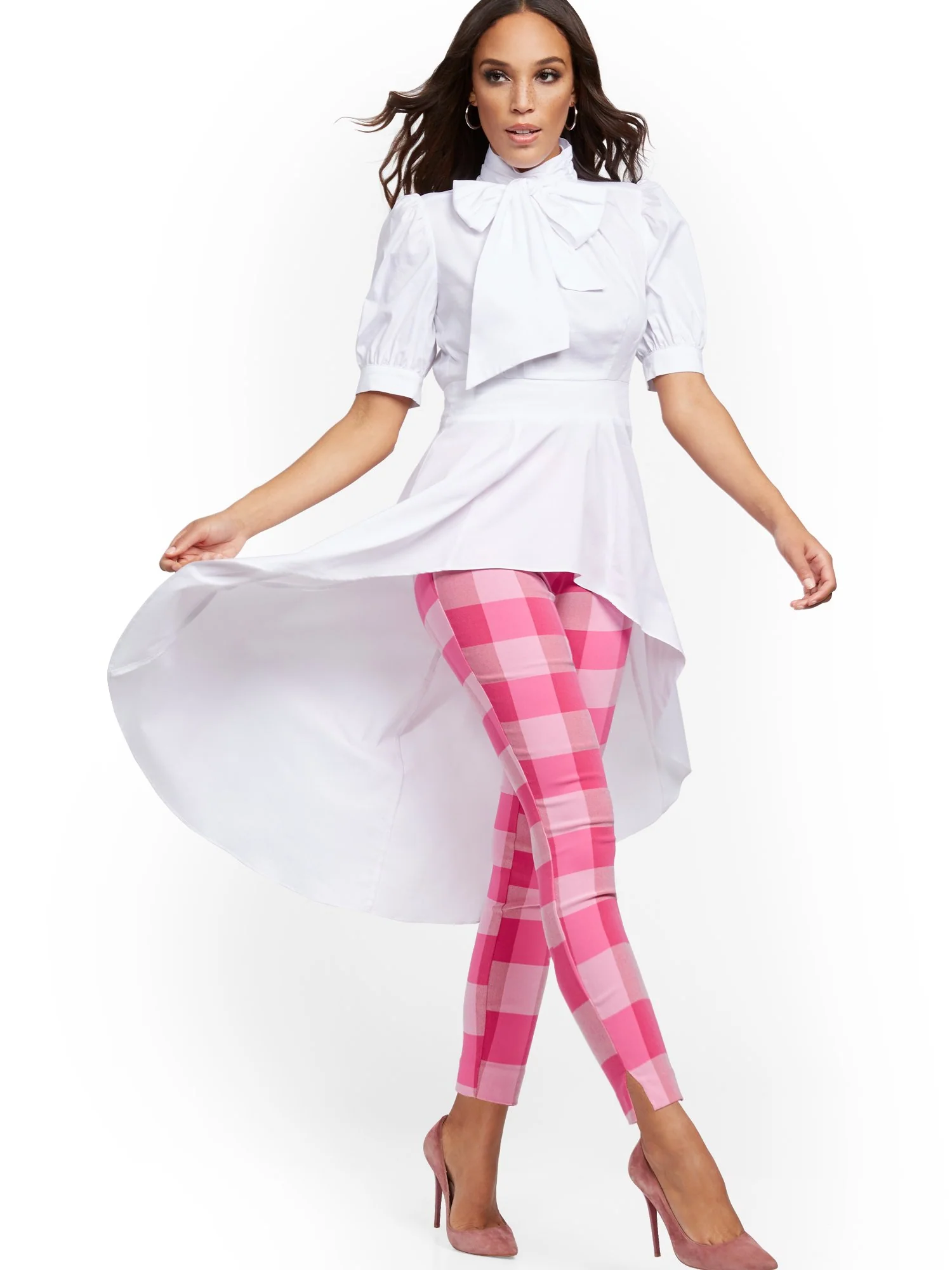 Poplin High-Low Shirt - Image 2