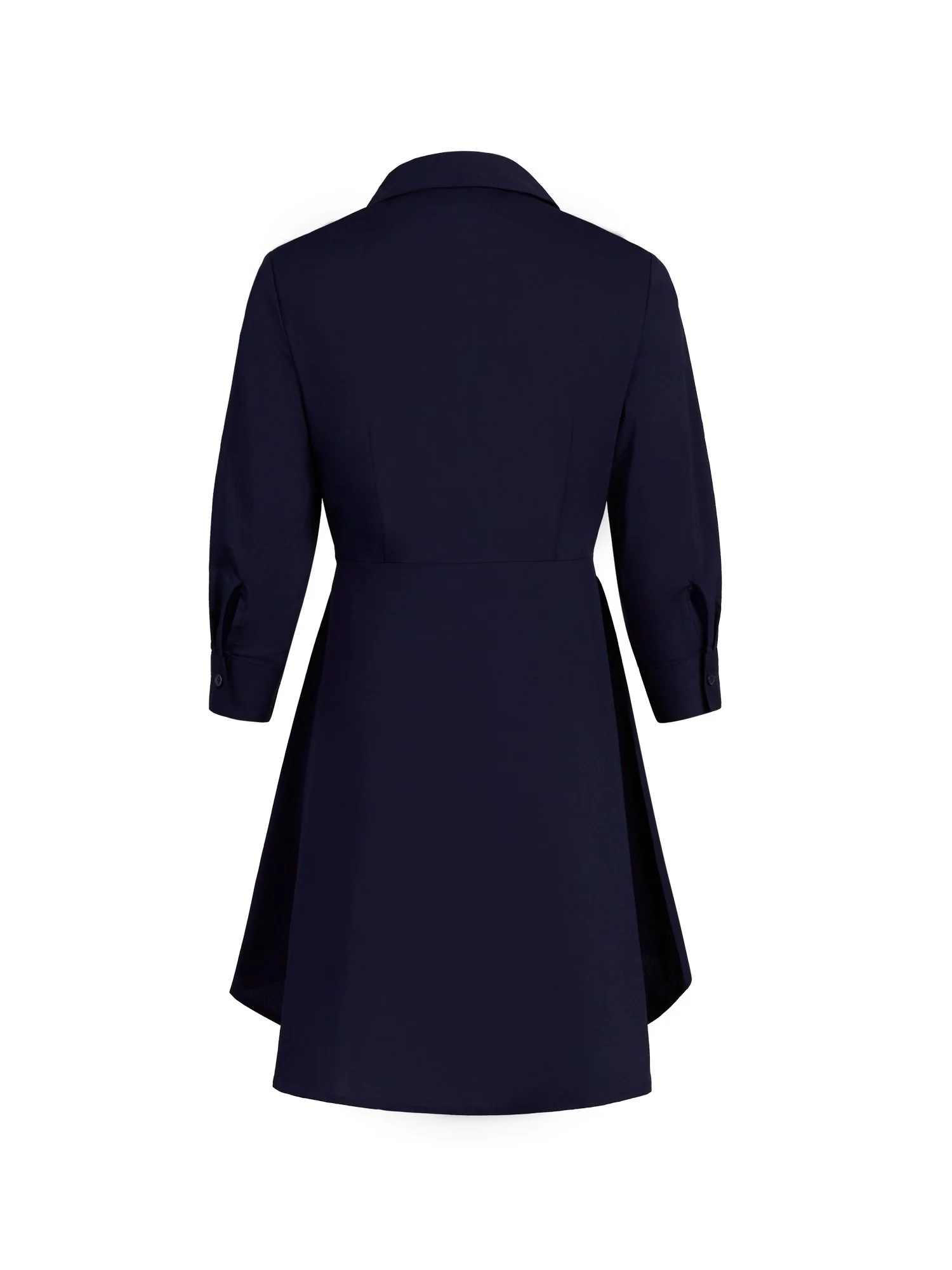 Poplin Peplum-Hem Tunic Shirt - Image 8