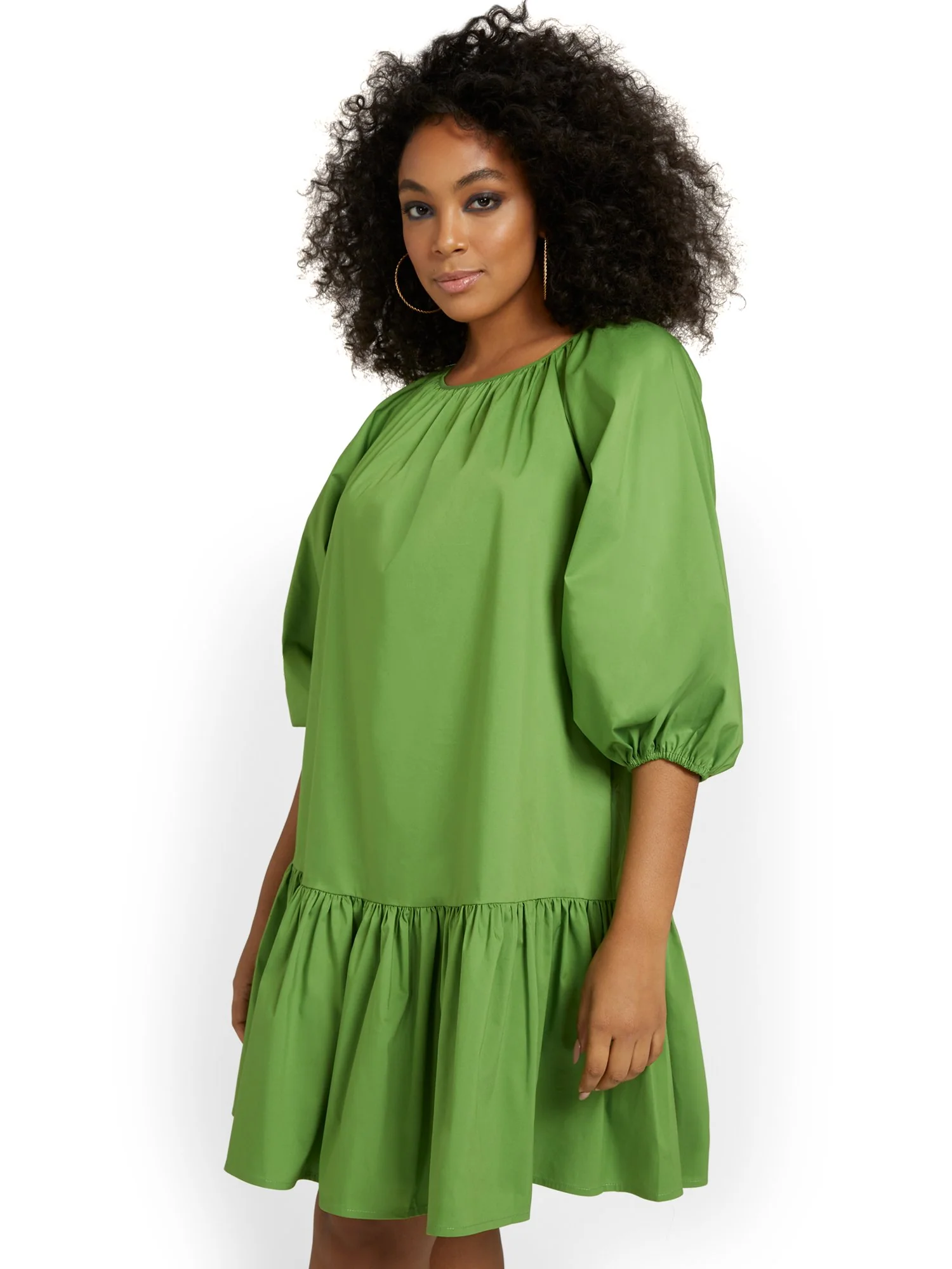 Poplin Shift Dress - Image 2