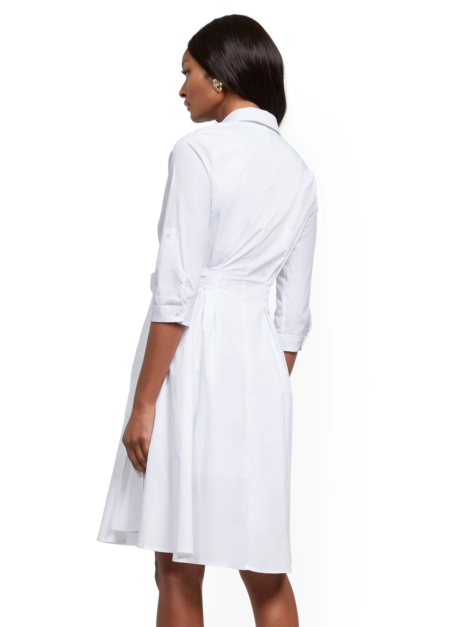 Poplin Wrap Dress - Image 3