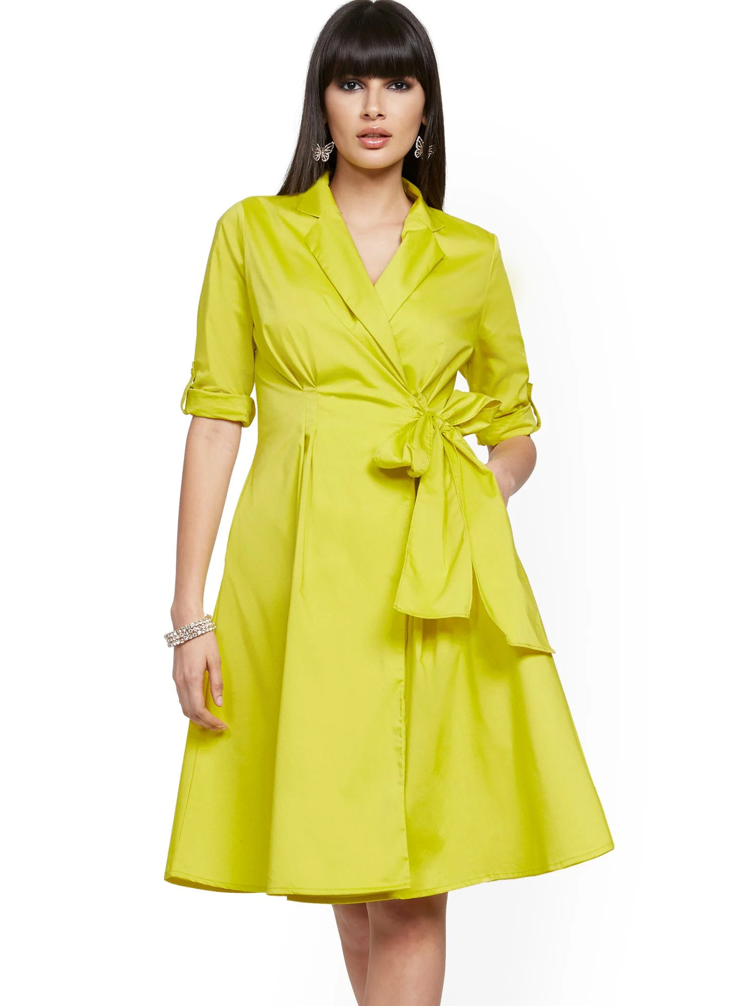 Poplin Wrap Dress - Image 2