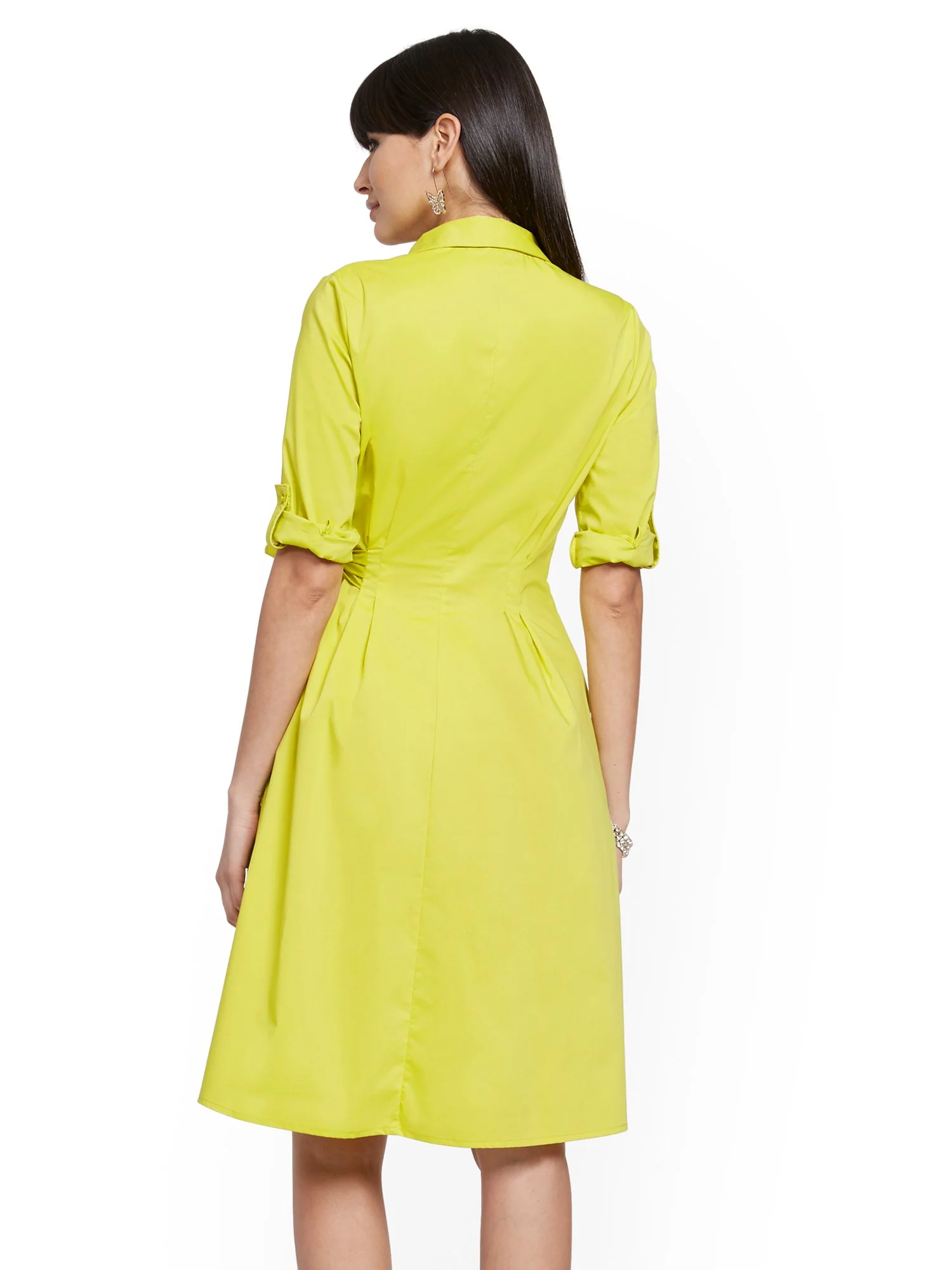 Poplin Wrap Dress - Image 3