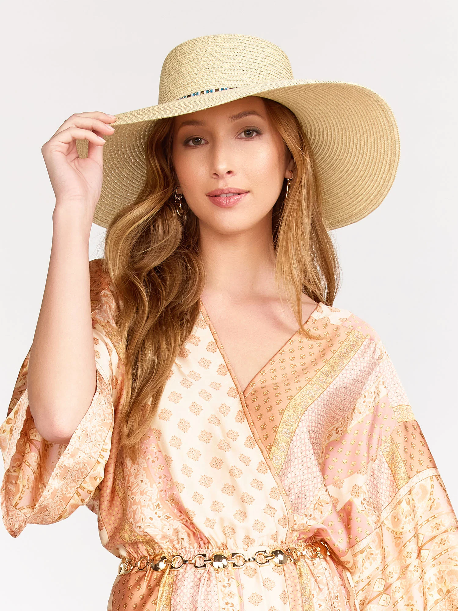 Presley Beaded Band Floppy Hat - Marcus Adler
