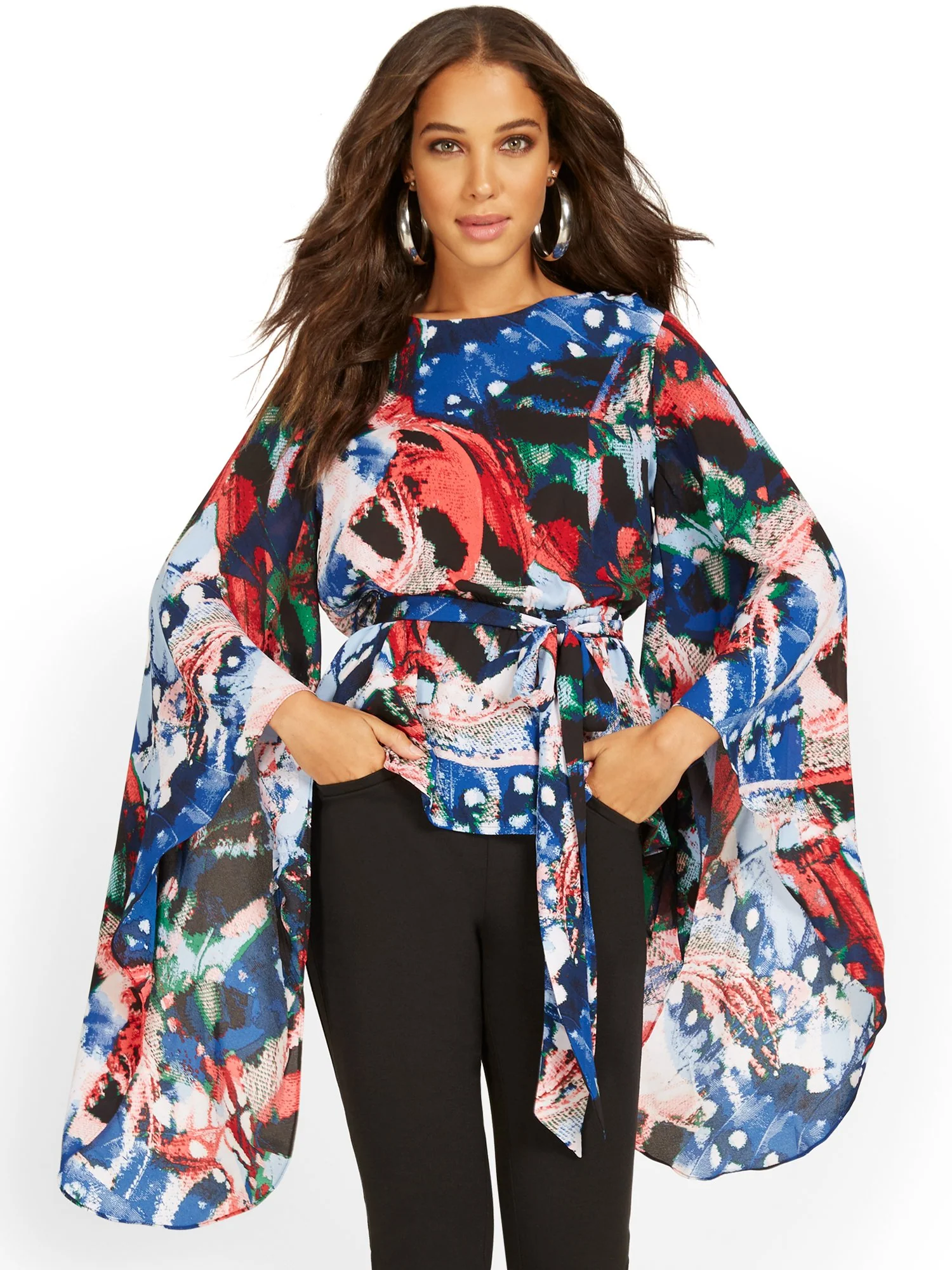 Printed Caftan Blouse - Image 2