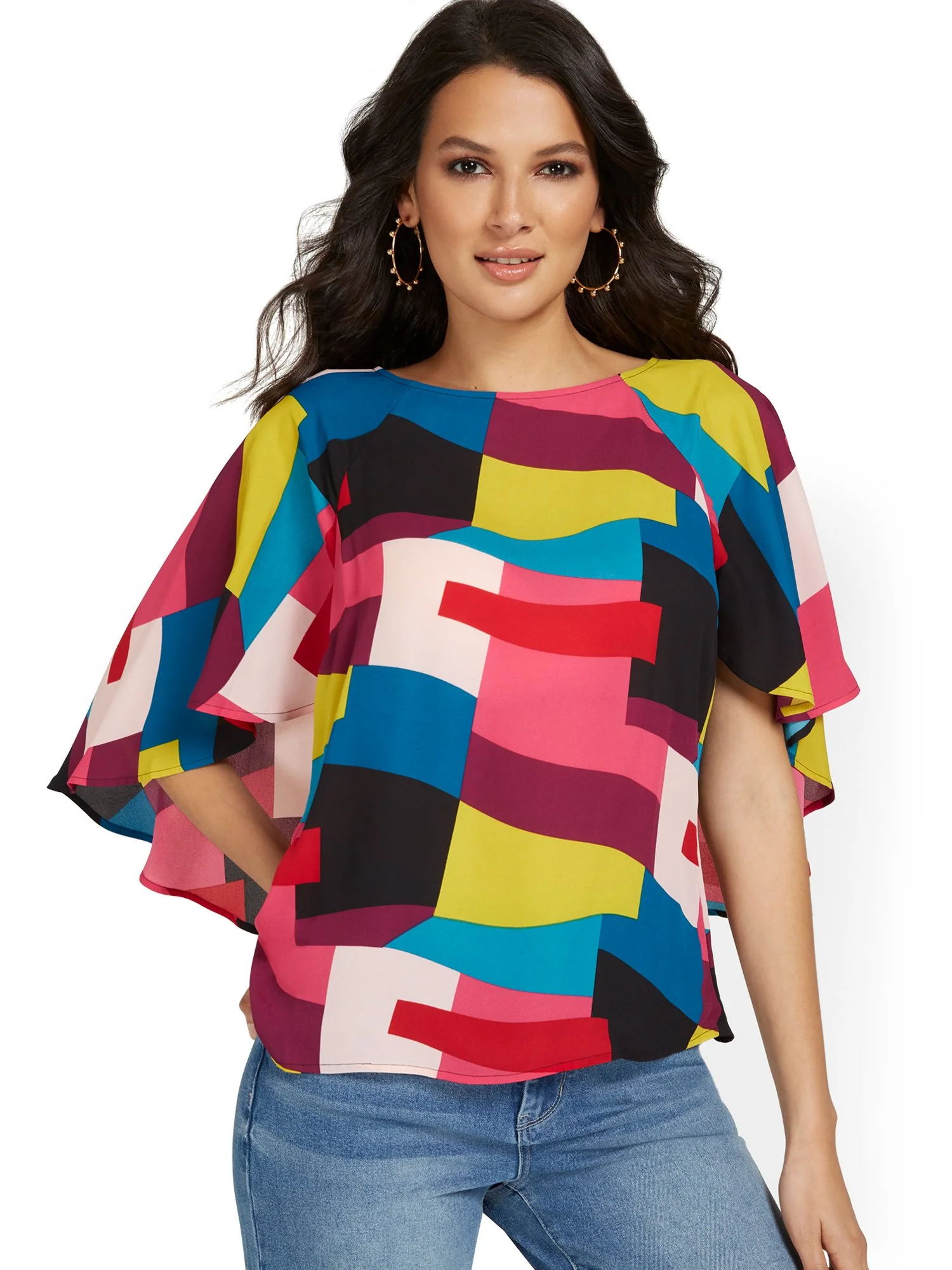 Printed Cape Top - Image 2