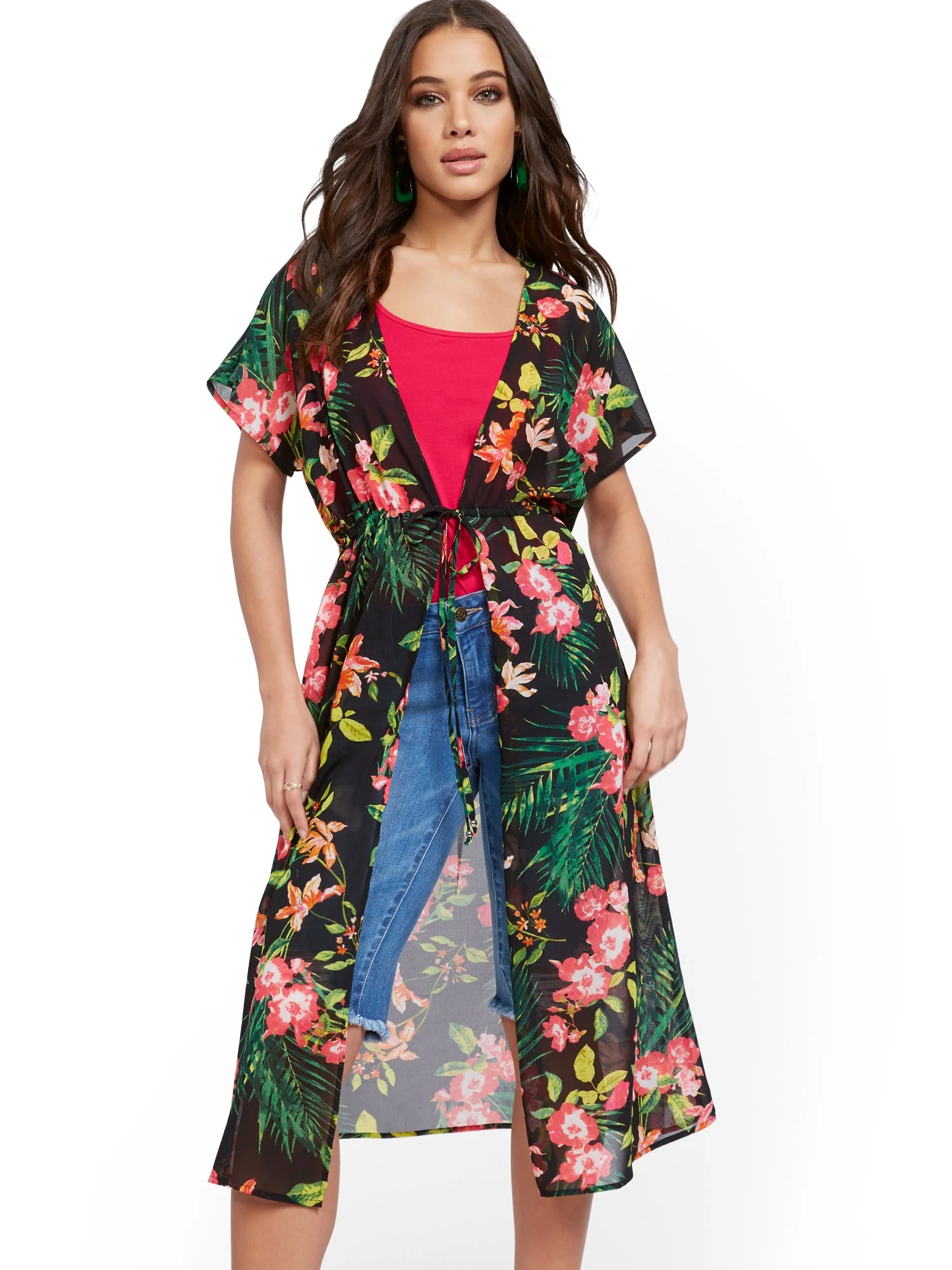 Printed Chiffon Topper