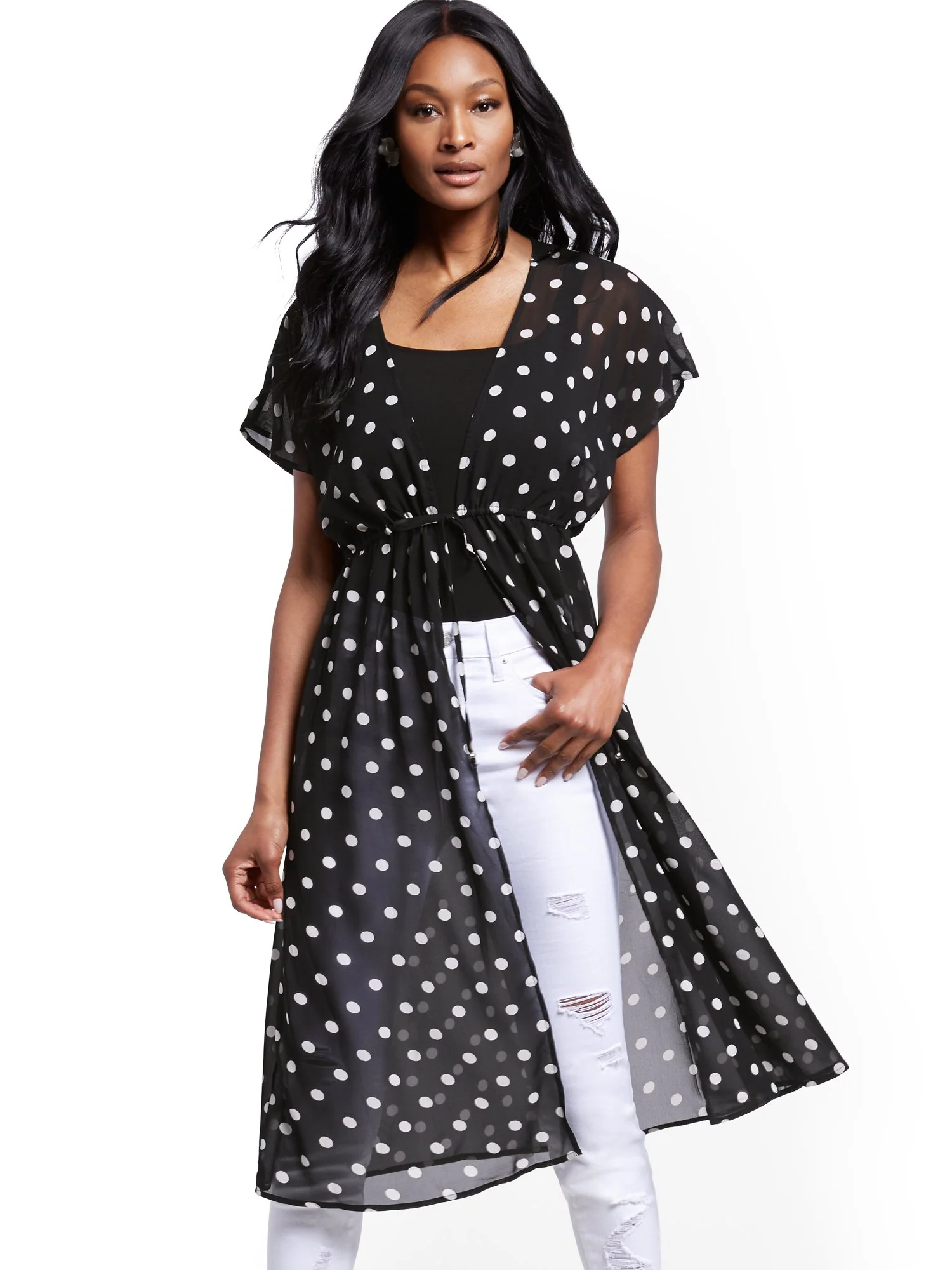 Printed Chiffon Topper - Image 6
