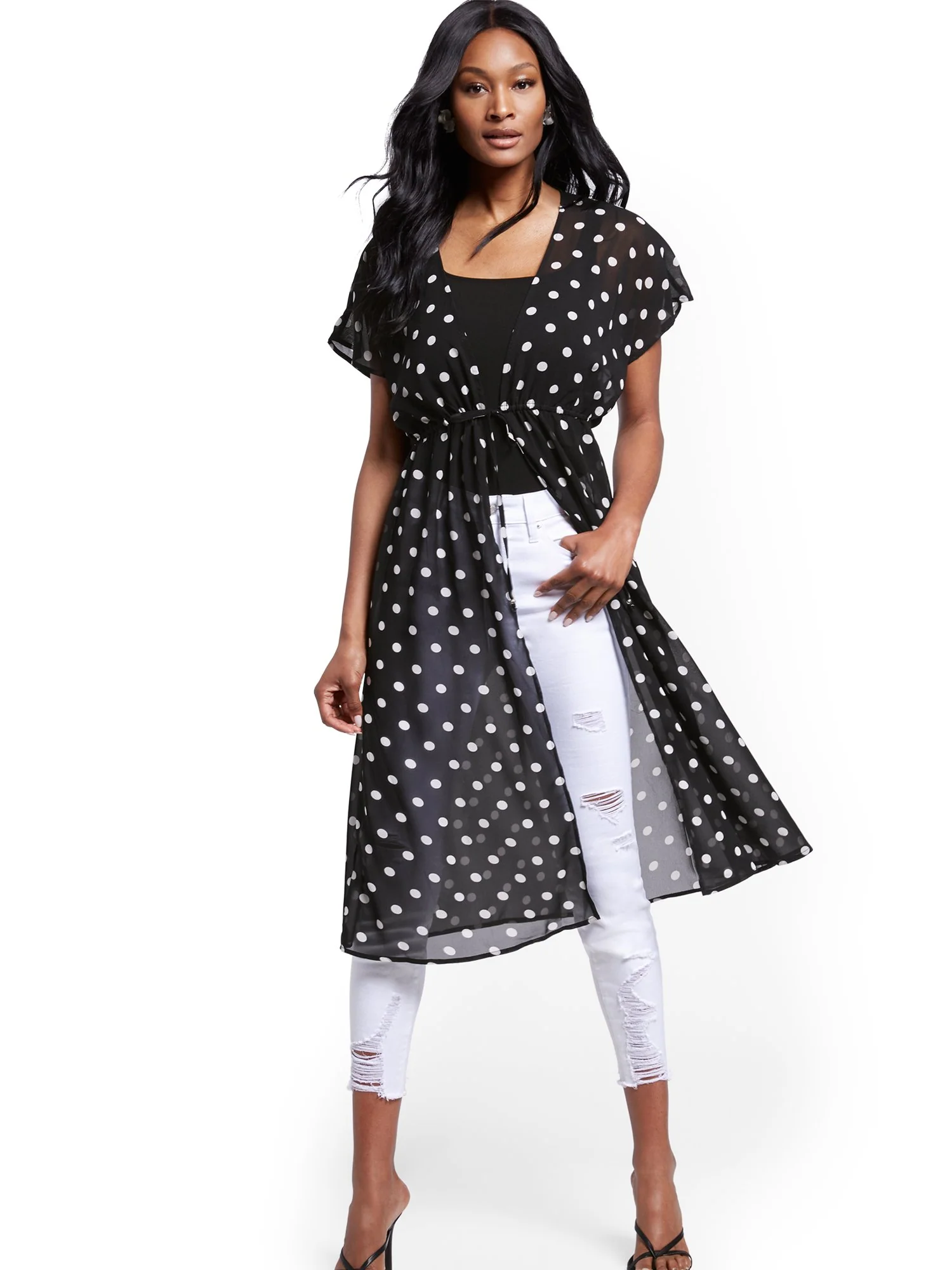 Printed Chiffon Topper - Image 9
