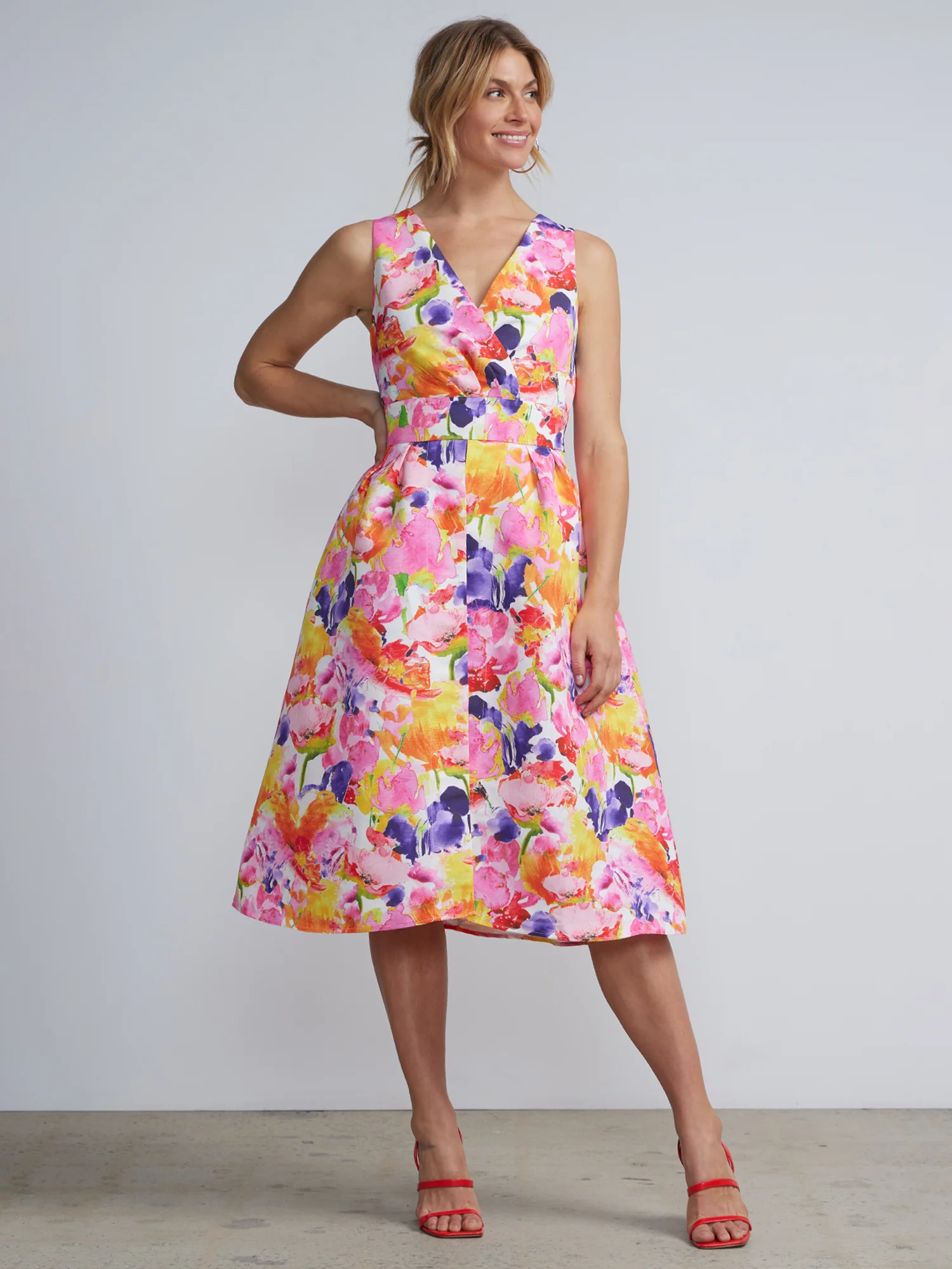 Printed Flared Dress