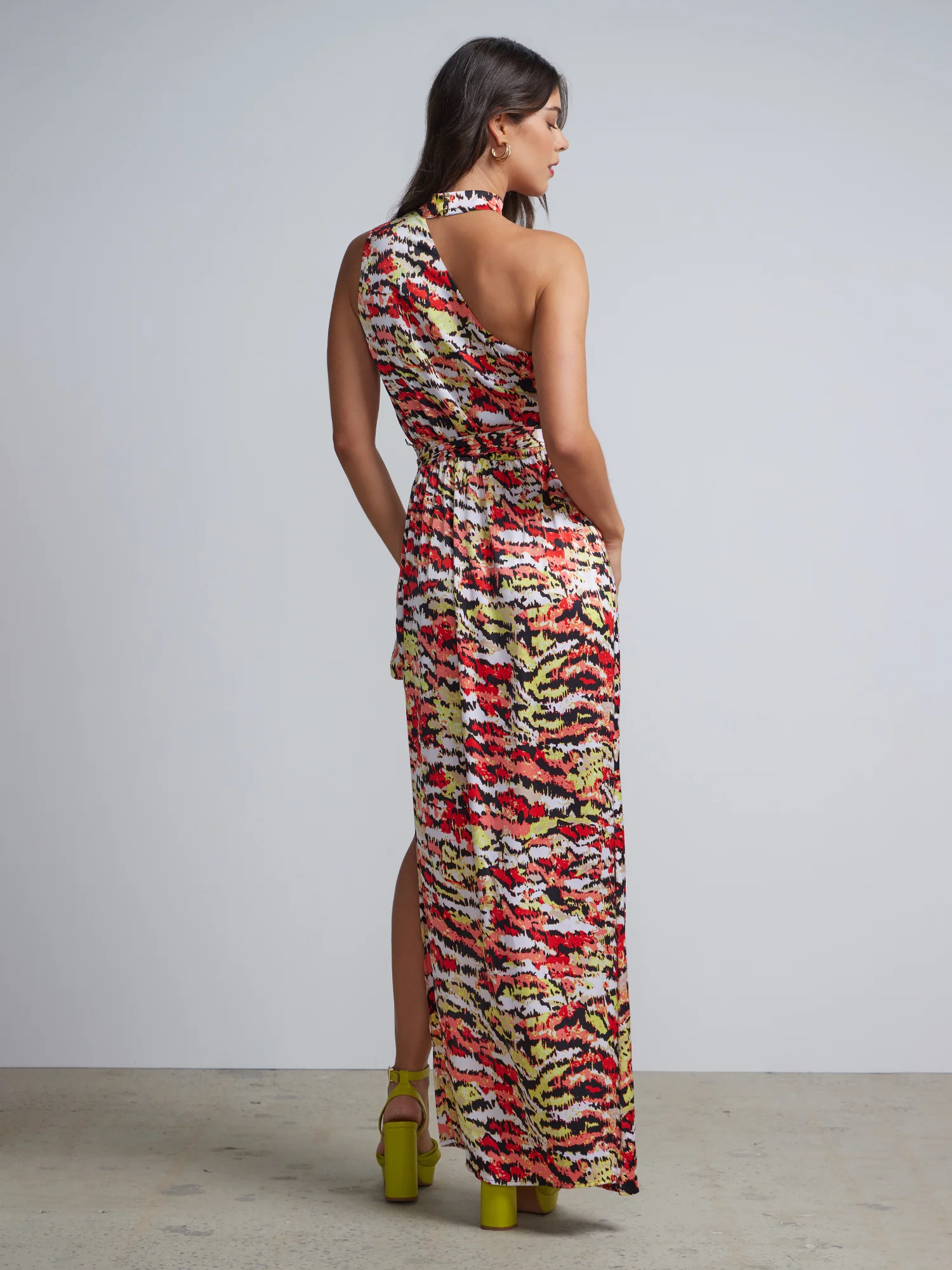 Printed High-Low Jumpsuit - Image 3