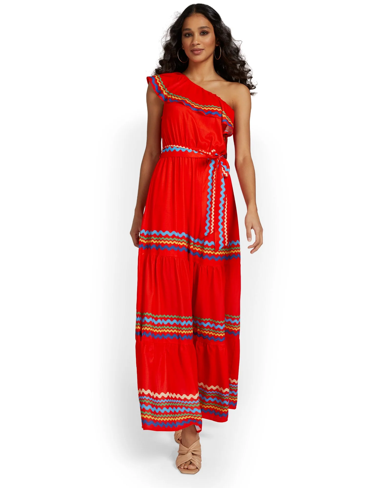 Flying Tomato Printed One-Shoulder Maxi Dress - Brands We Love - Image 2