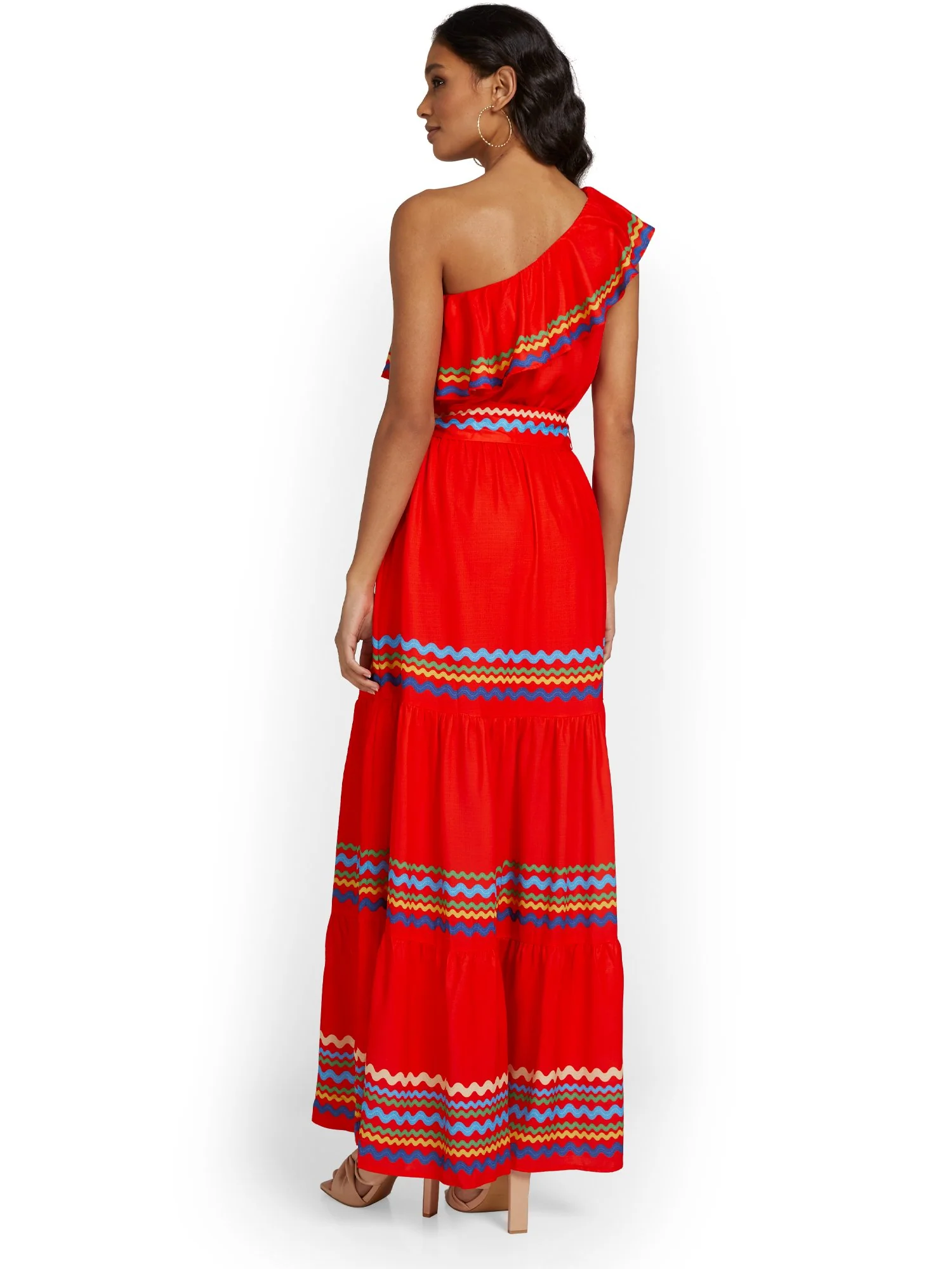 Flying Tomato Printed One-Shoulder Maxi Dress - Brands We Love - Image 3