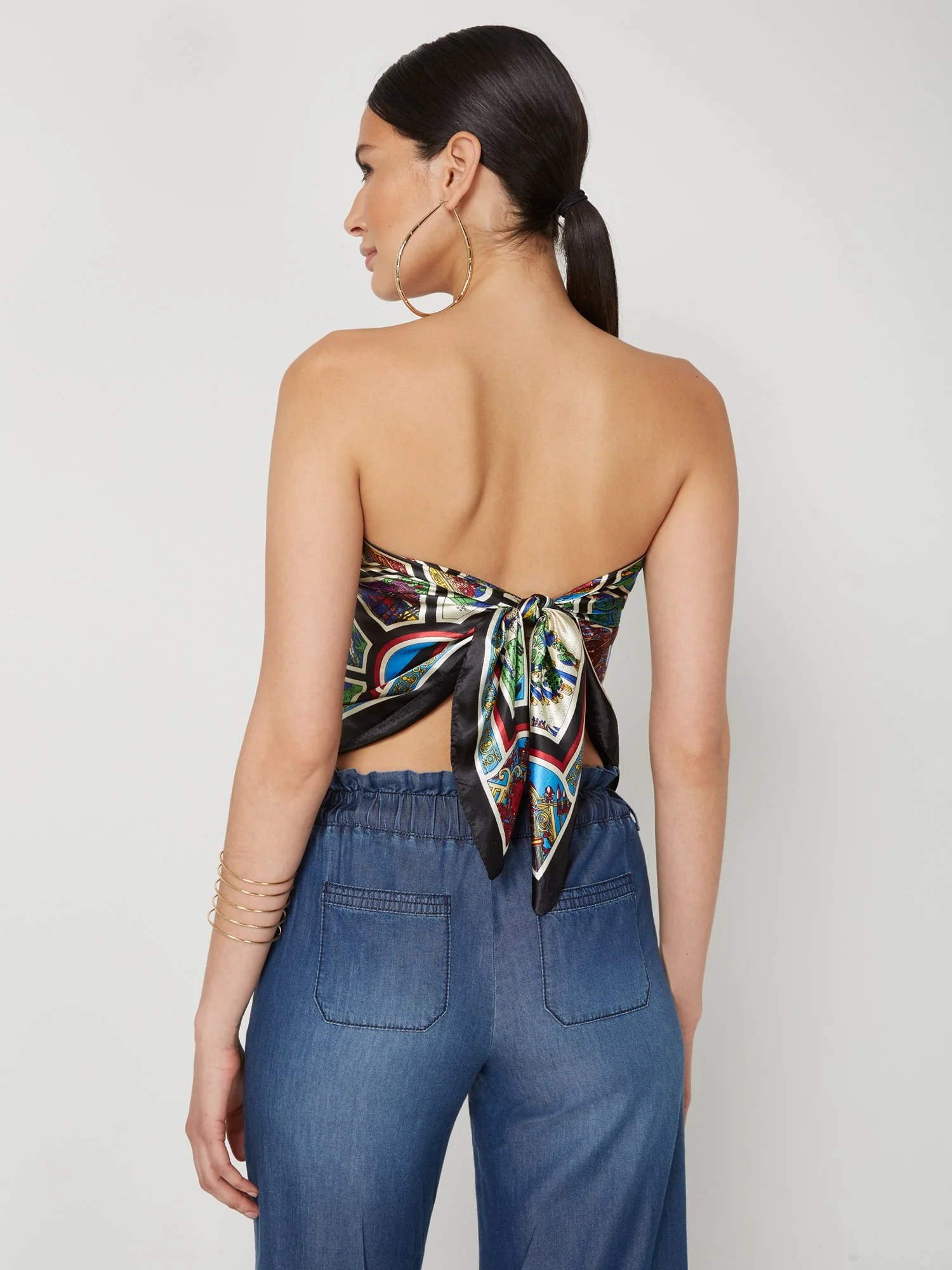 Printed Silky Scarf - Image 2