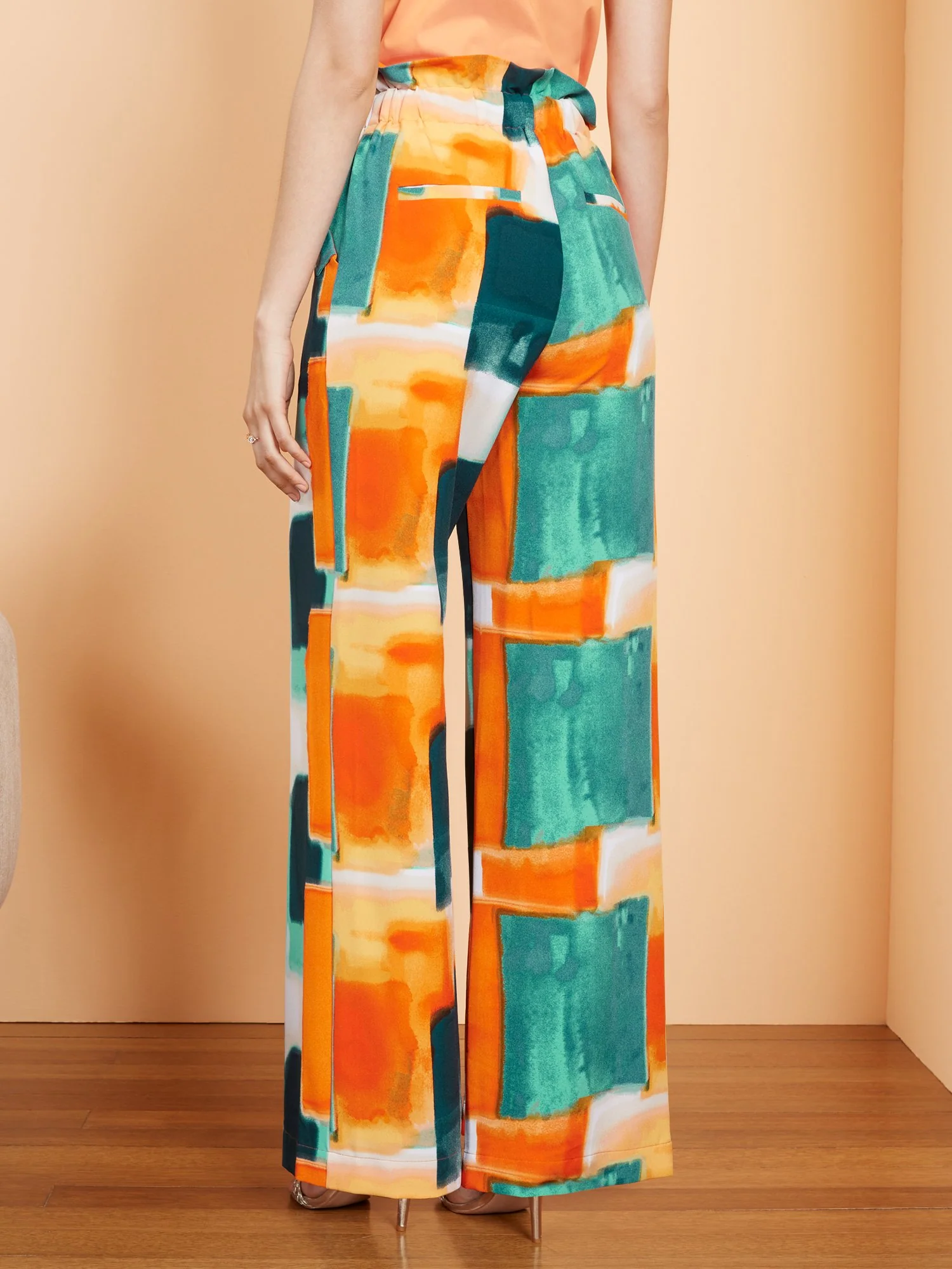 Printed Wide-Leg Pant - Image 3