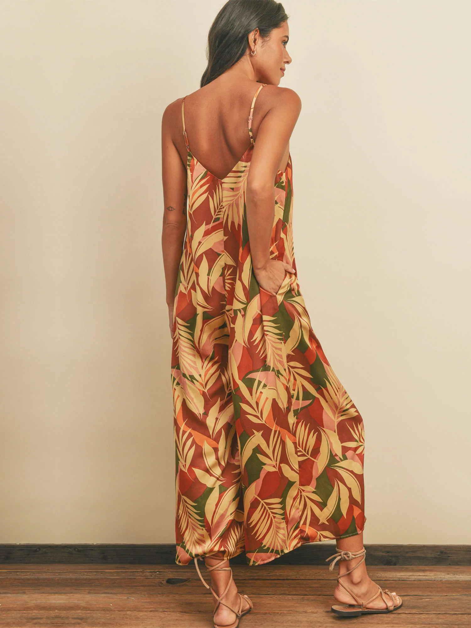 Dress Forum Printed Wide Leg Tank Jumpsuit - Brands We Love - Image 2