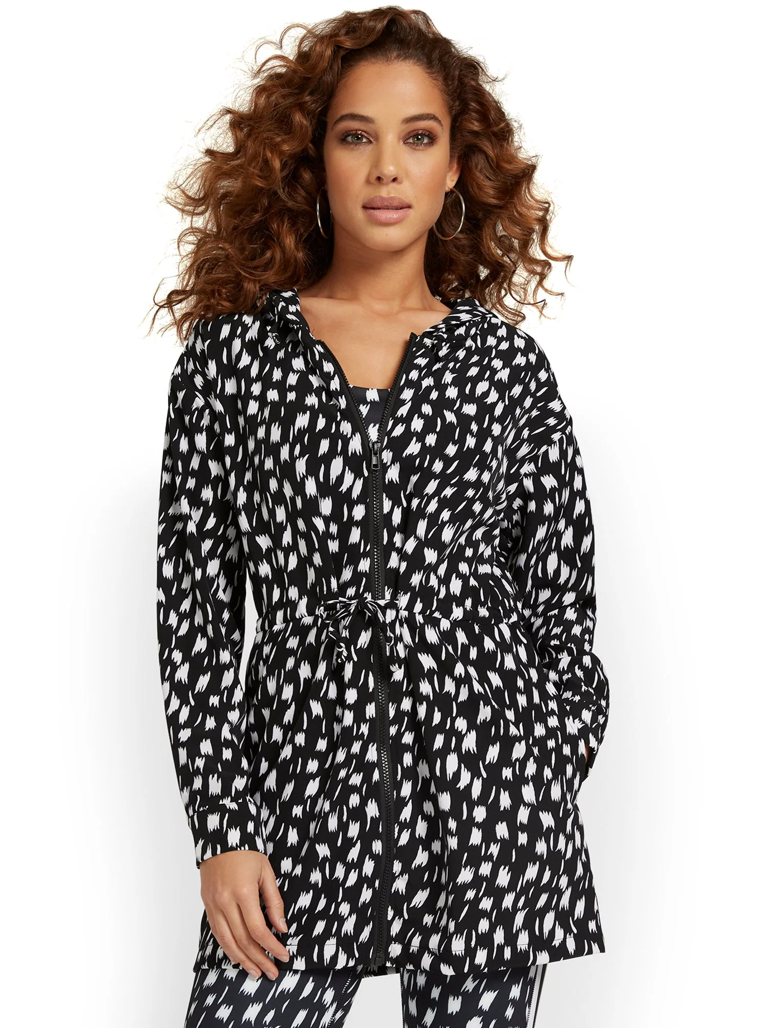 Printed Woven Zip-Front Jacket - Image 4