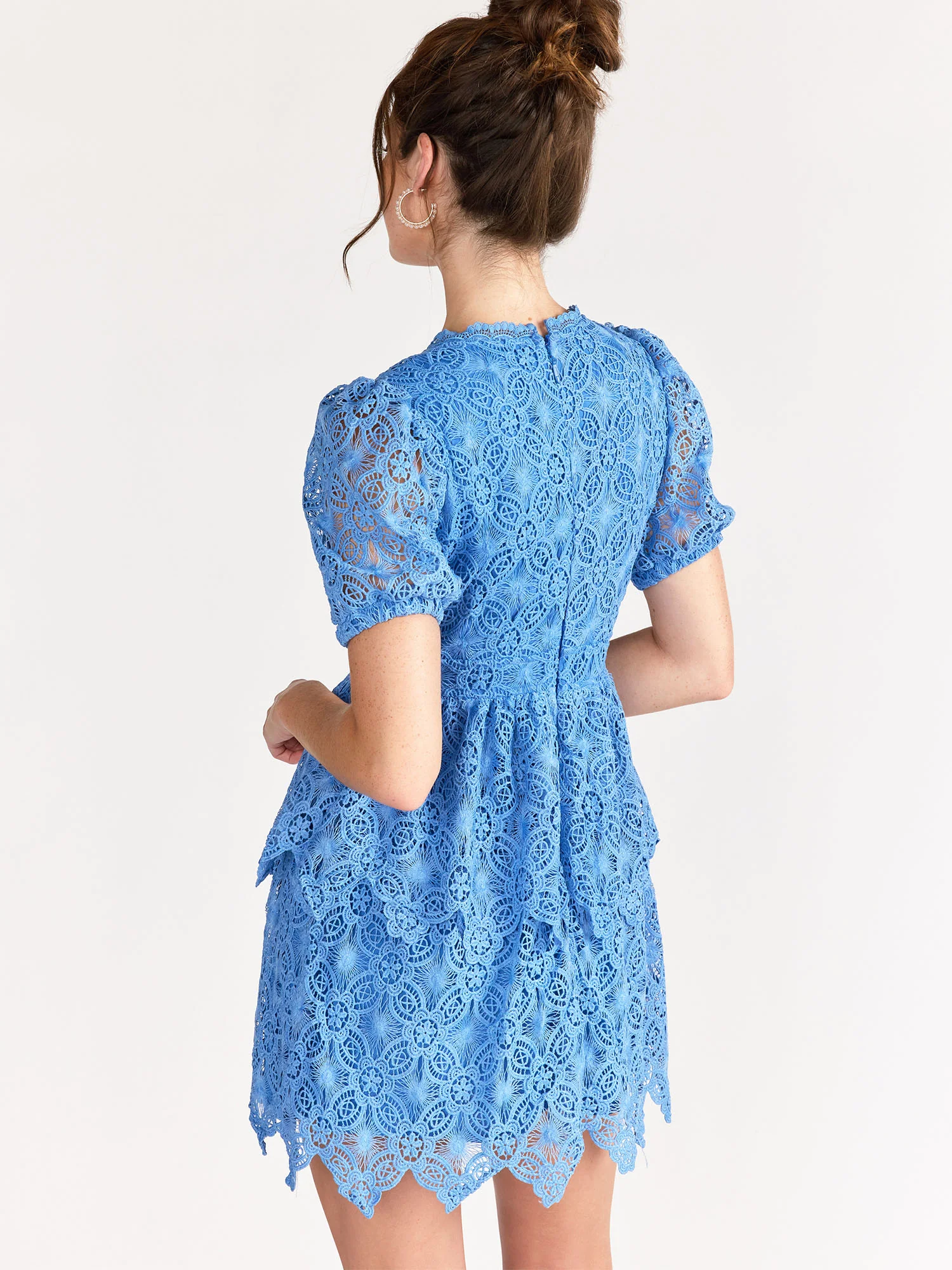 Just Me Puff Sleeve Babydoll Dress - Brands We Love - Image 3