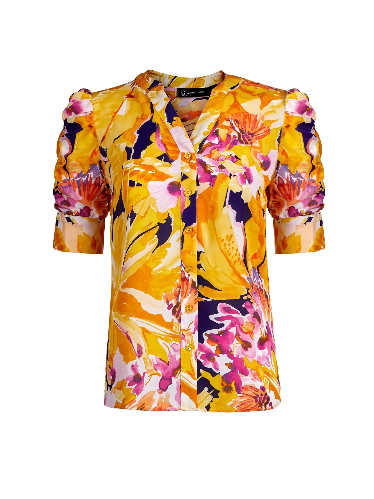 Puff-Sleeve Blouse - Image 2