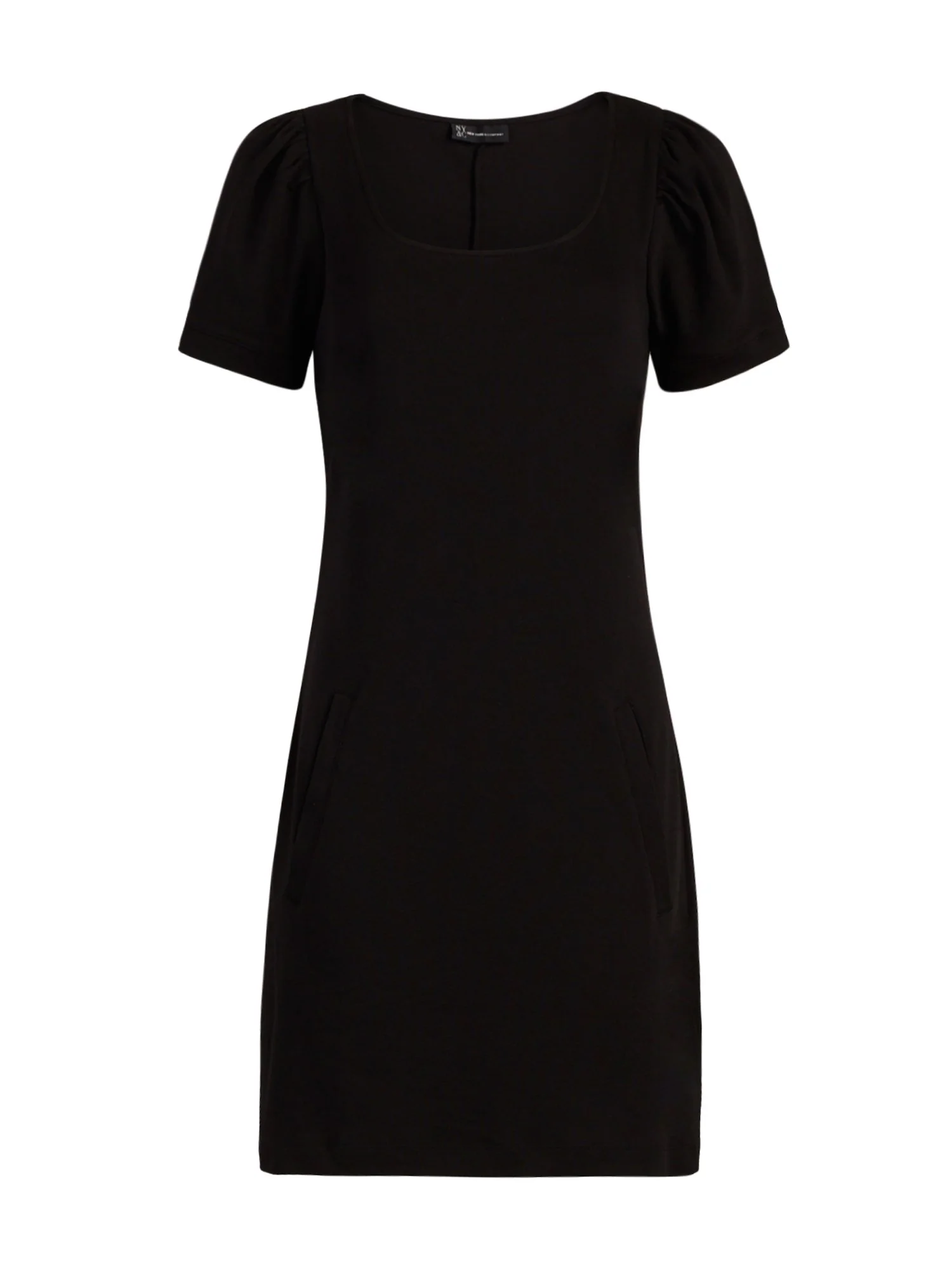 Puff-Sleeve Cotton Shift Dress - Image 2