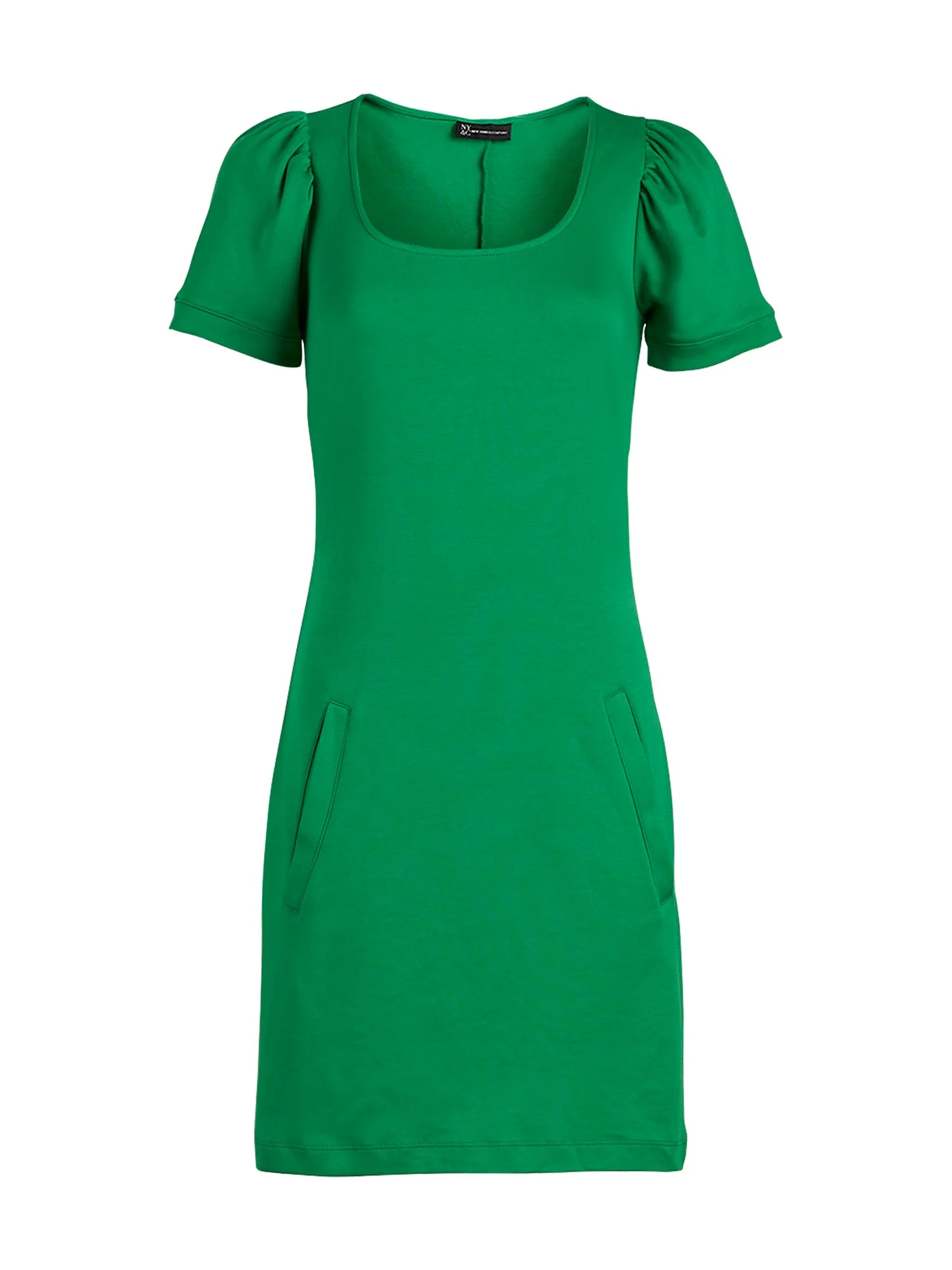 Puff-Sleeve Cotton Shift Dress - Image 26
