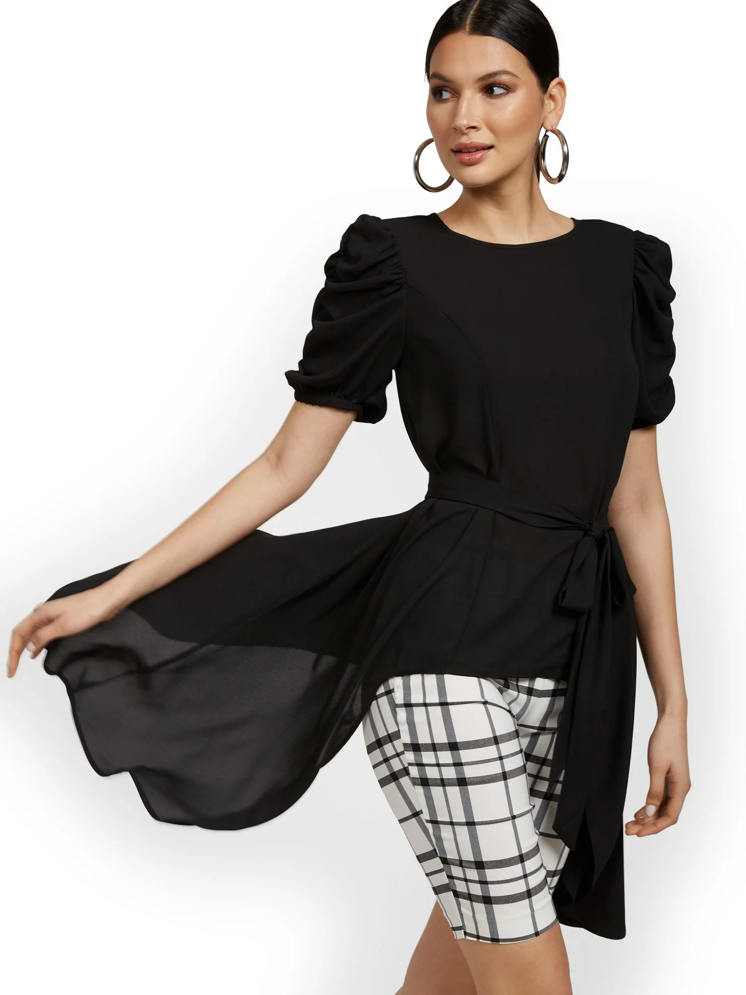 Puff-Sleeve Drama Top