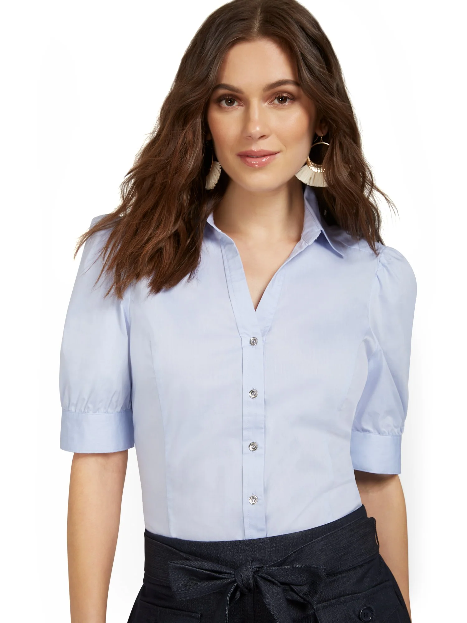 Puff-Sleeve Madison Shirt - 7th Avenue - Image 14
