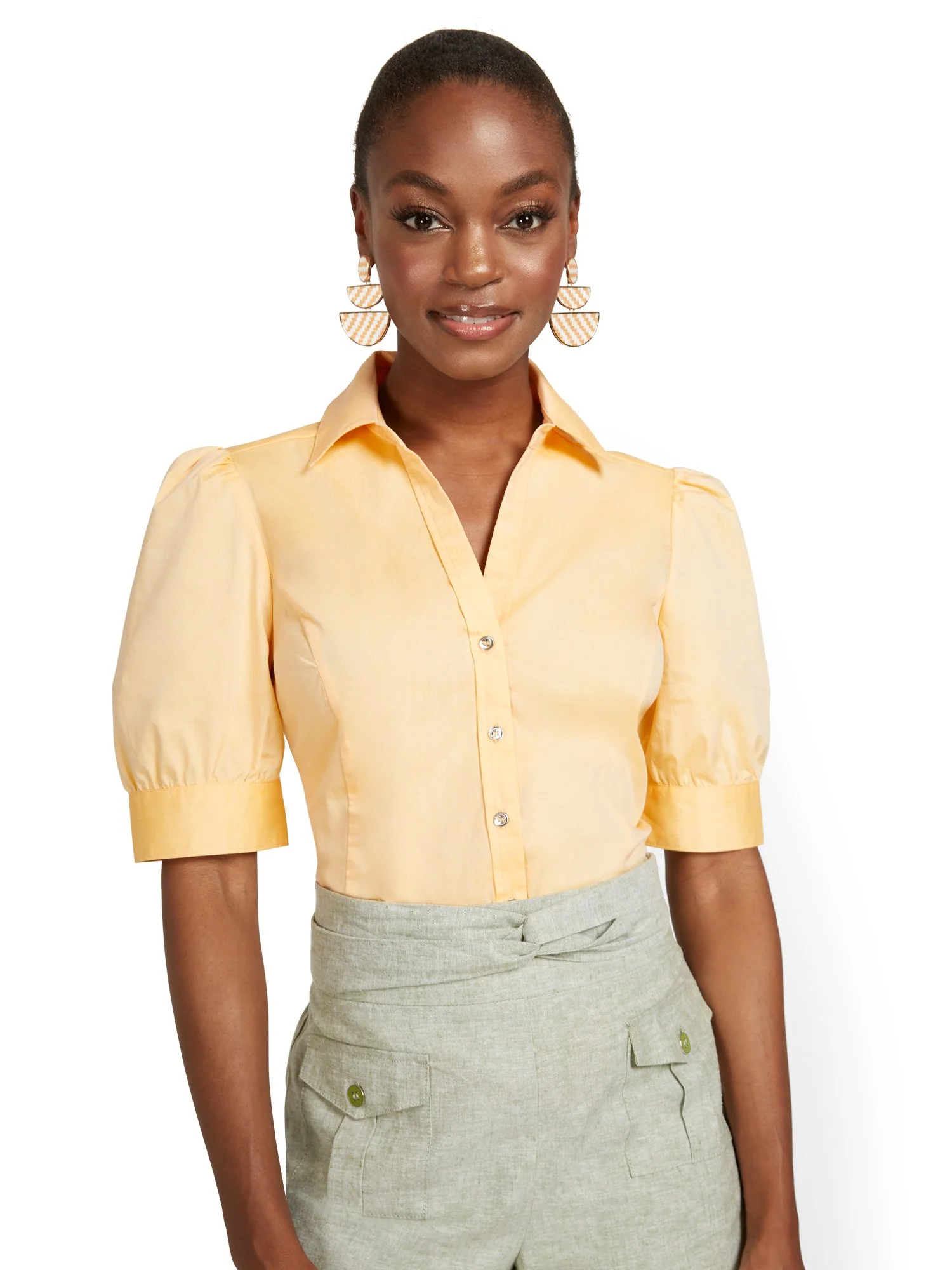 Puff-Sleeve Madison Shirt - 7th Avenue - Image 6