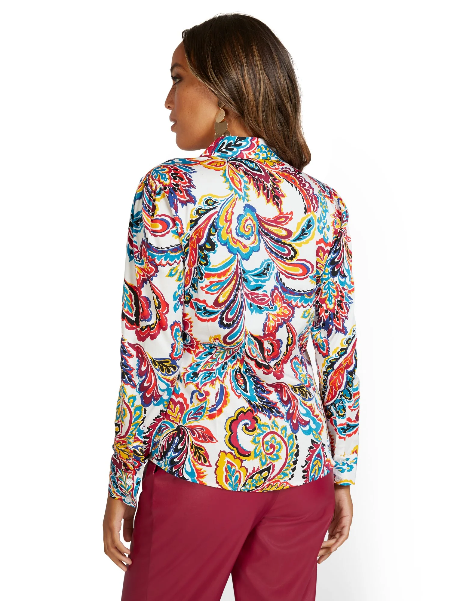 Puff-Sleeve Madison Shirt - Paisley - Image 6