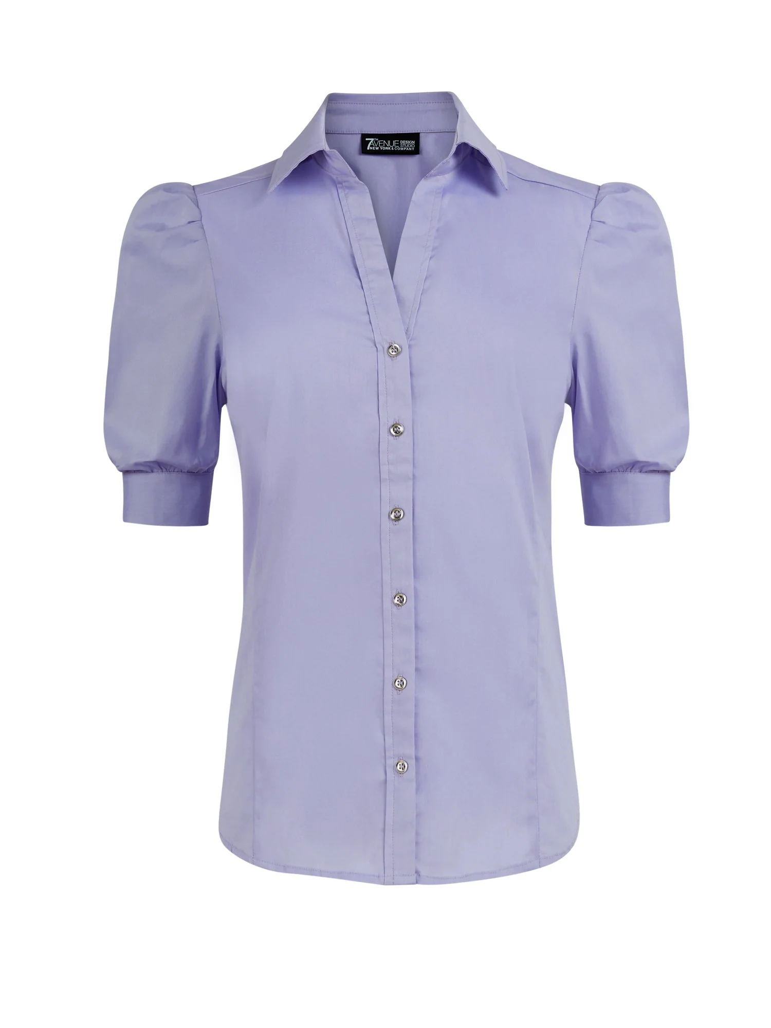 Puff-Sleeve Madison Stretch Shirt - No Gap - 7th Avenue - Image 8