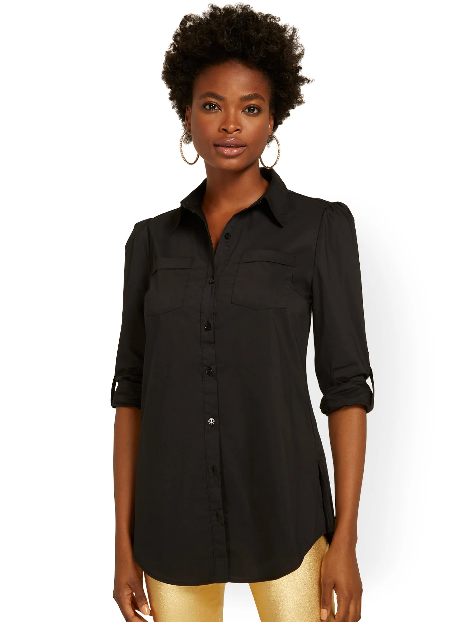 Puff-Sleeve Madison Tunic Shirt