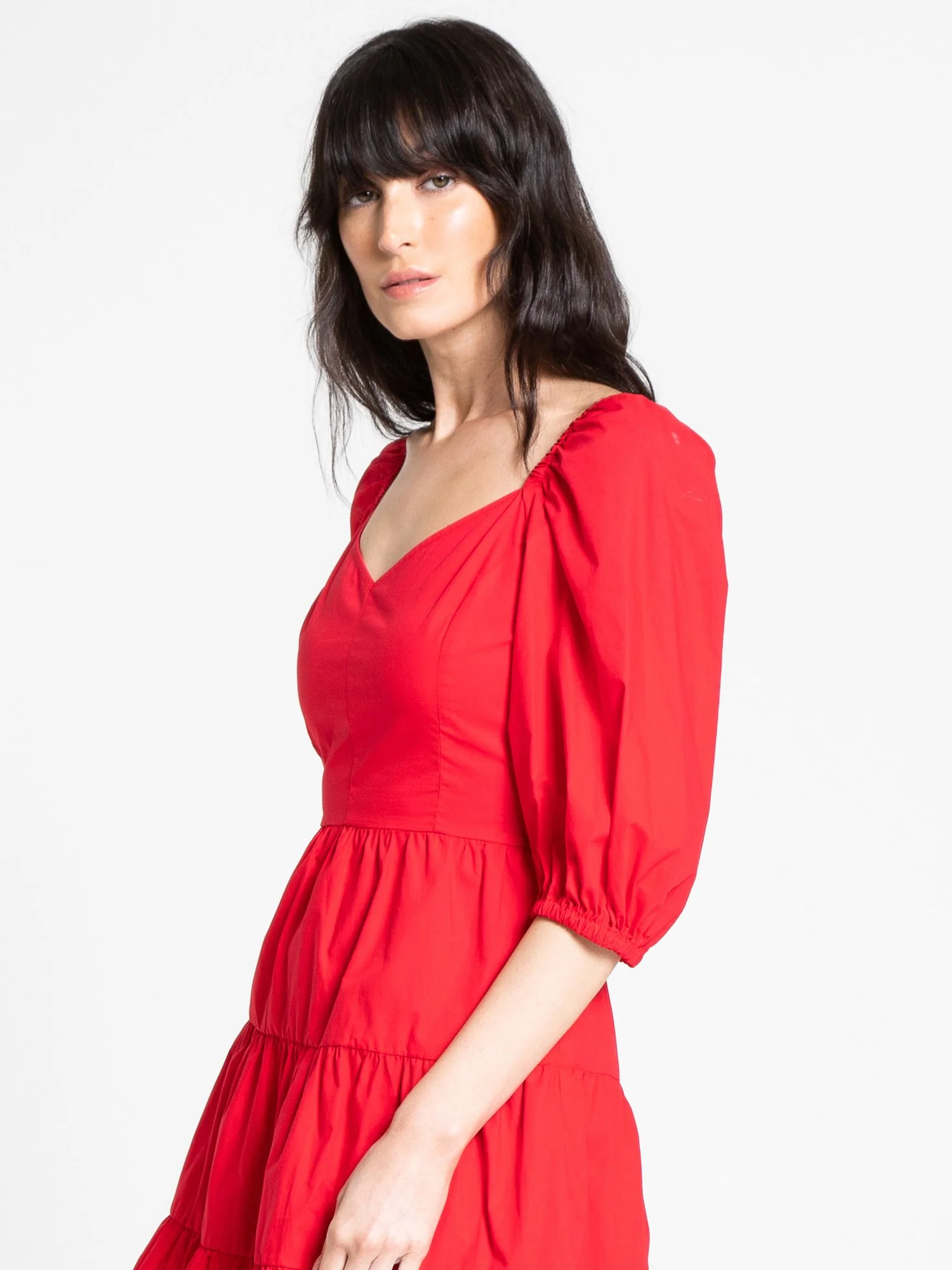 Lena Puff Sleeve Poplin Mini Dress - Brands We Love - Image 4