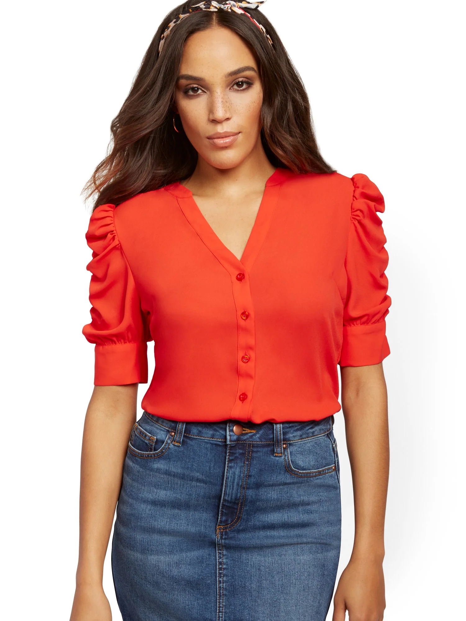 Puff-Sleeve Shirt - Image 10
