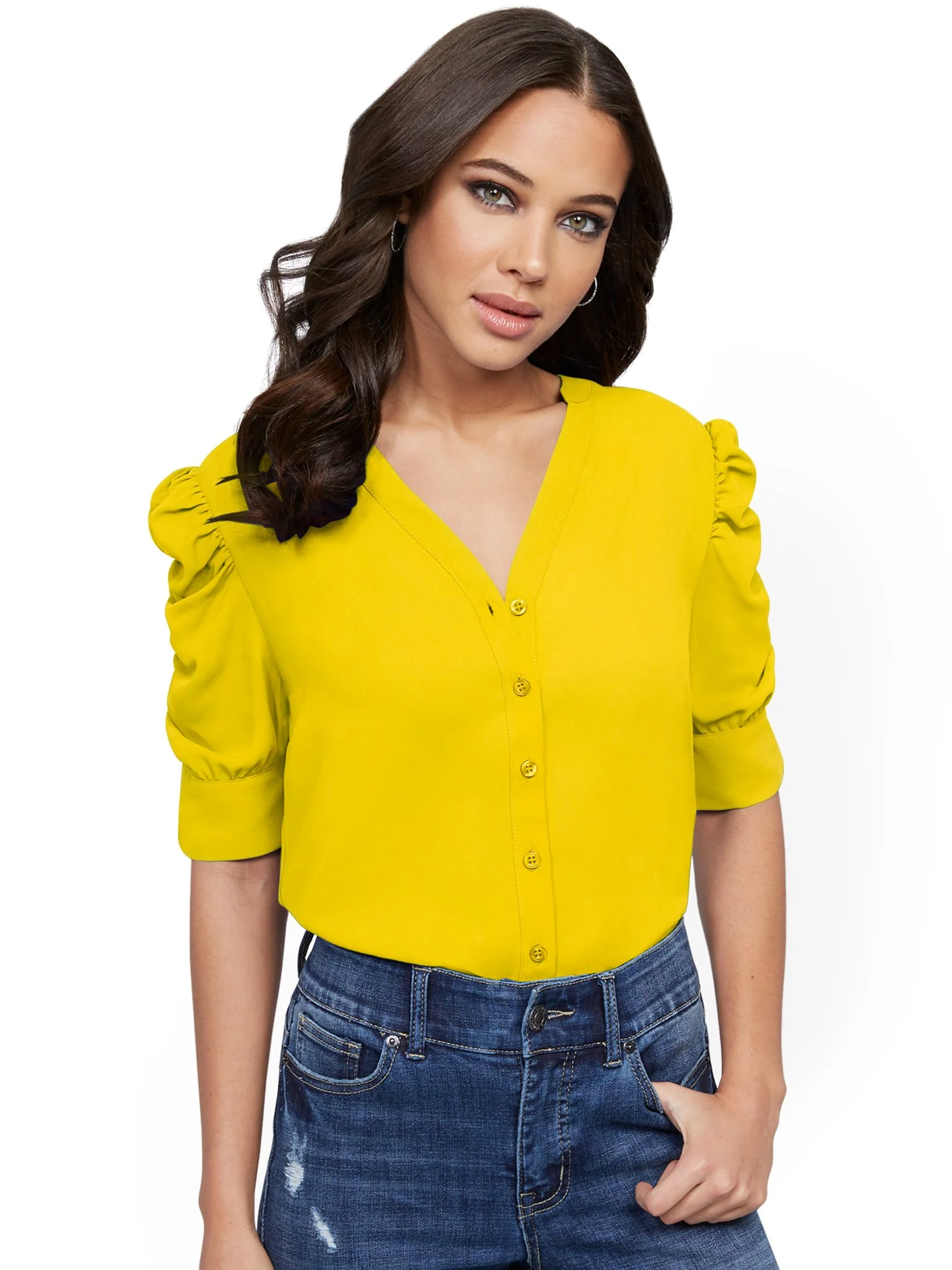 Puff-Sleeve Shirt - Image 27