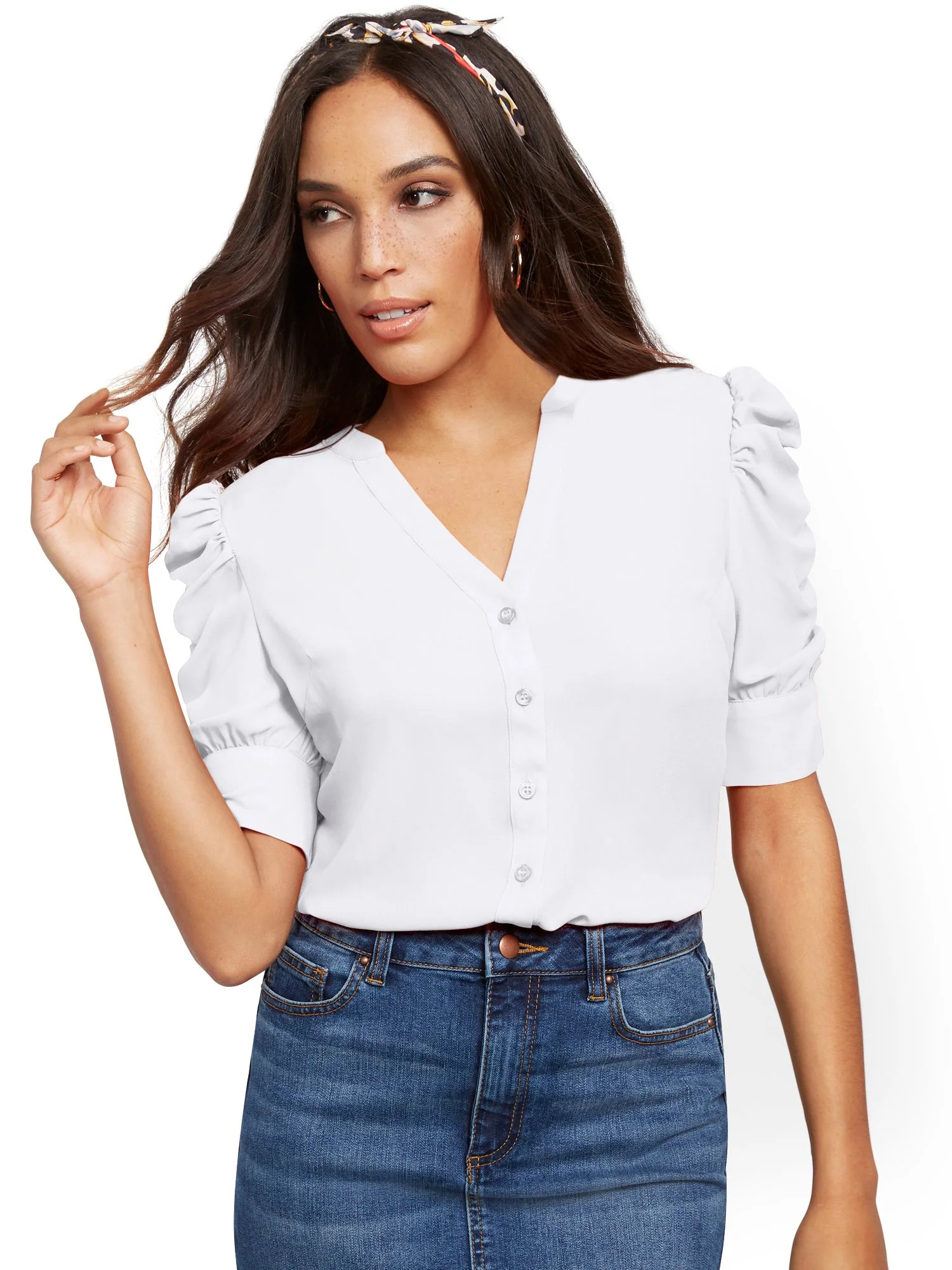 Puff-Sleeve Shirt - Image 5