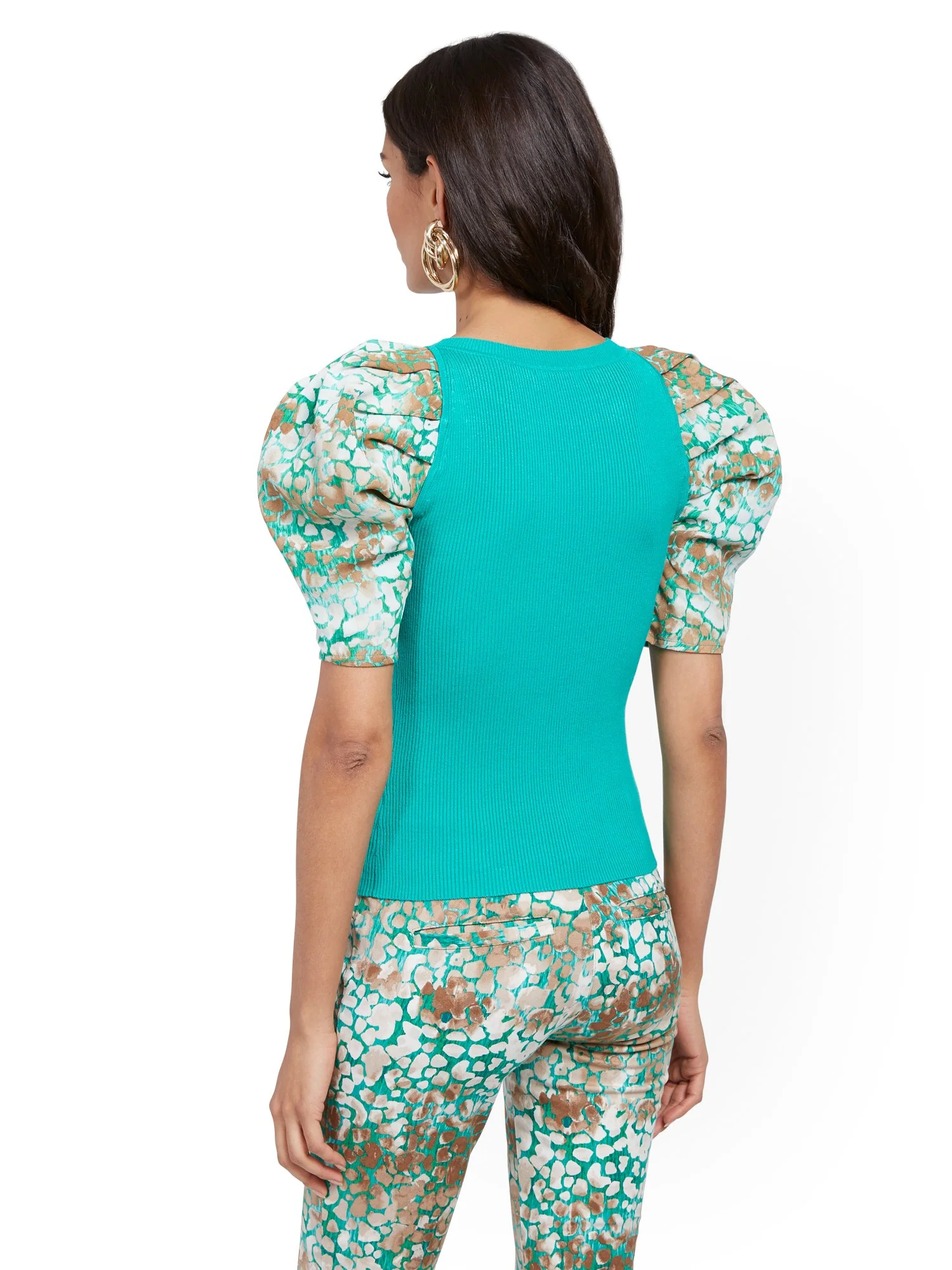 Puff-Sleeve Sweater - 7th Avenue - Image 3