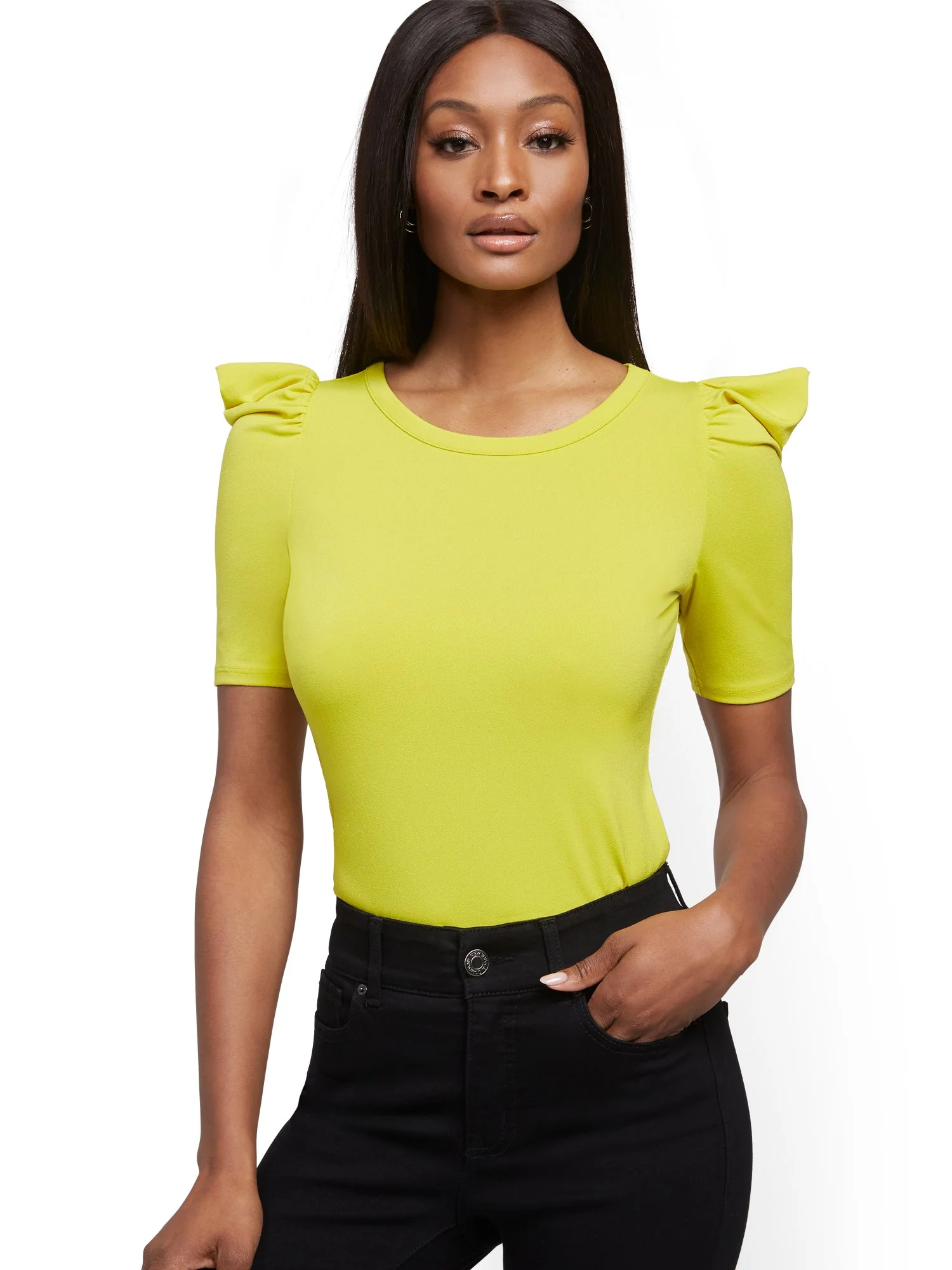 Puff-Sleeve Top - Image 16