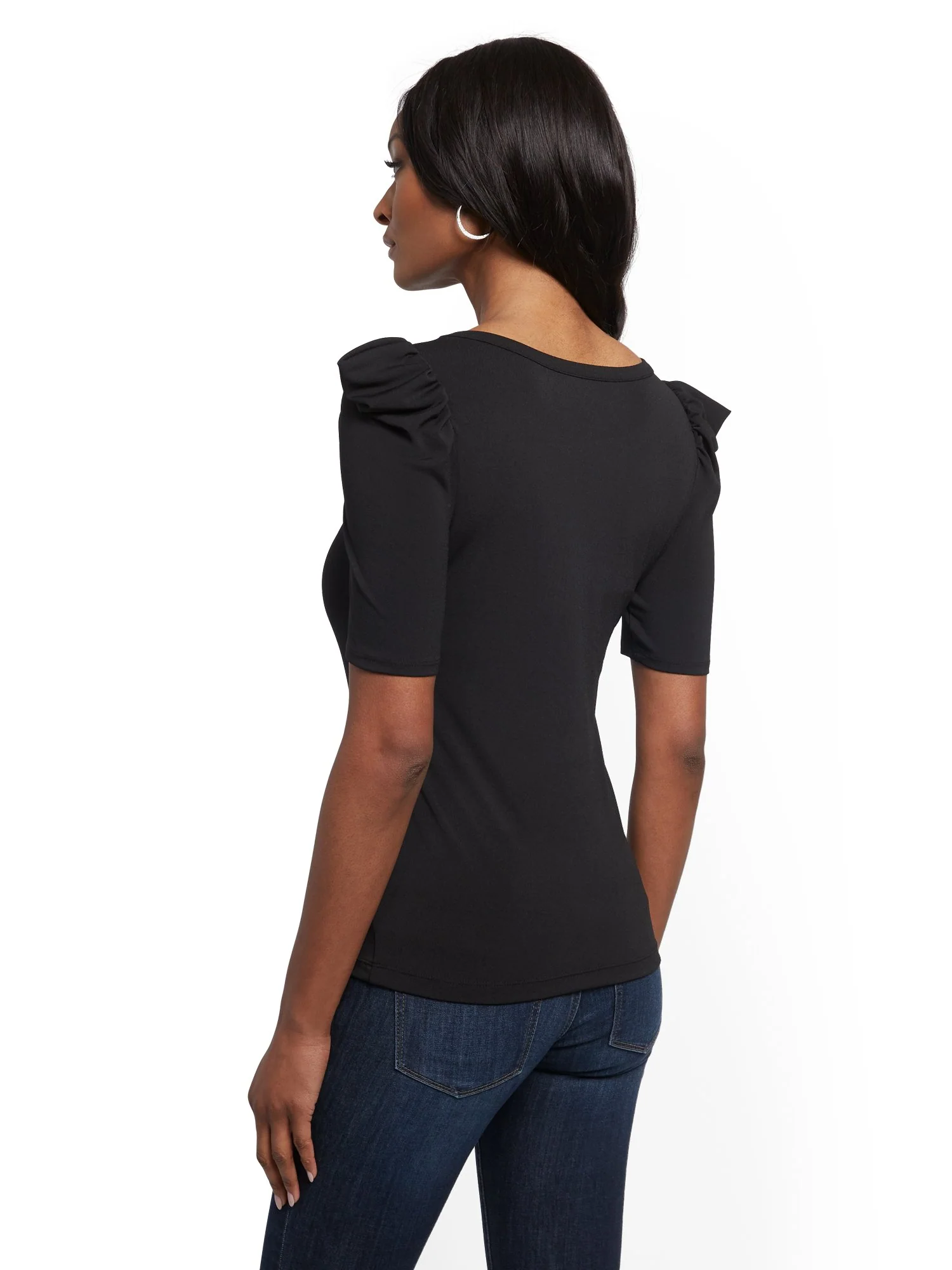 Puff-Sleeve Top - Image 3