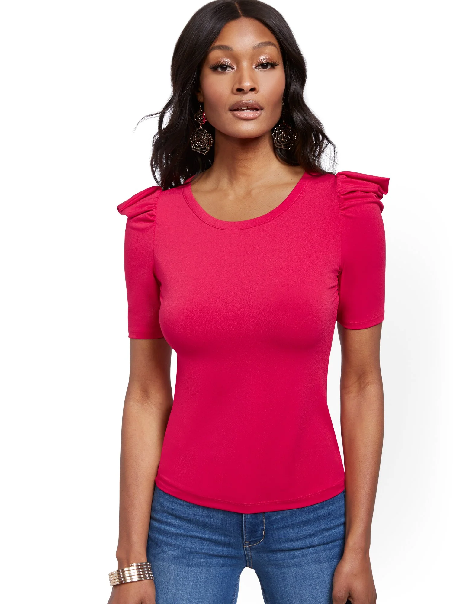Puff-Sleeve Top - Image 5