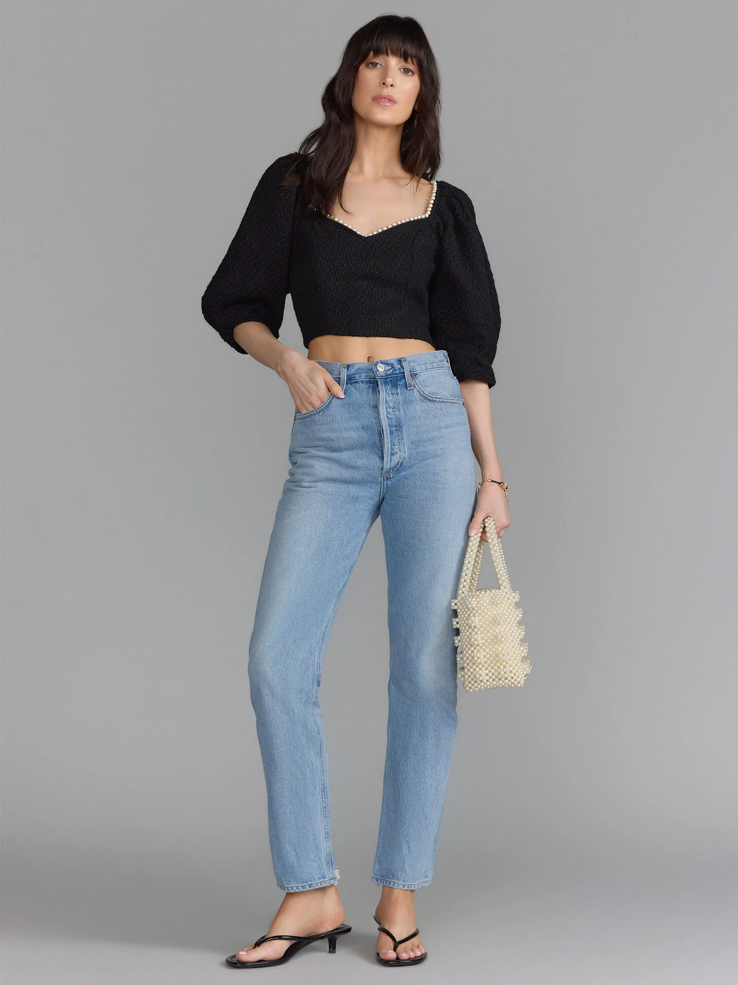 Do + Be Puff Sleeve Pearl Blouse - Brands We Love