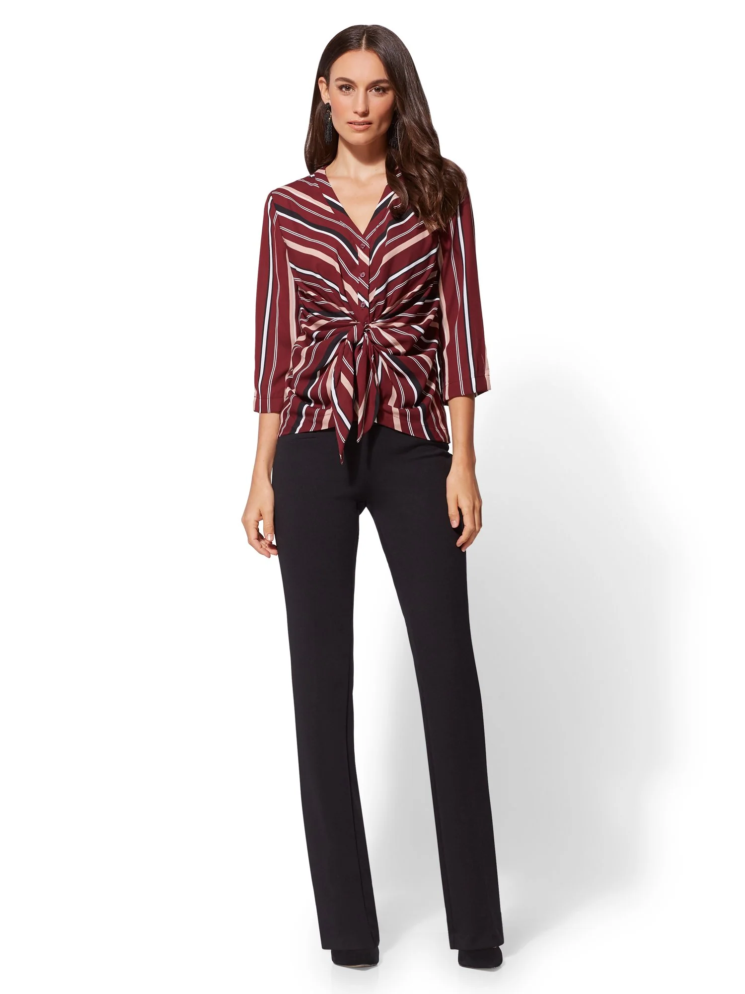 Pull-On Bootcut Pant - Signature Fit - 7th Avenue - Image 4