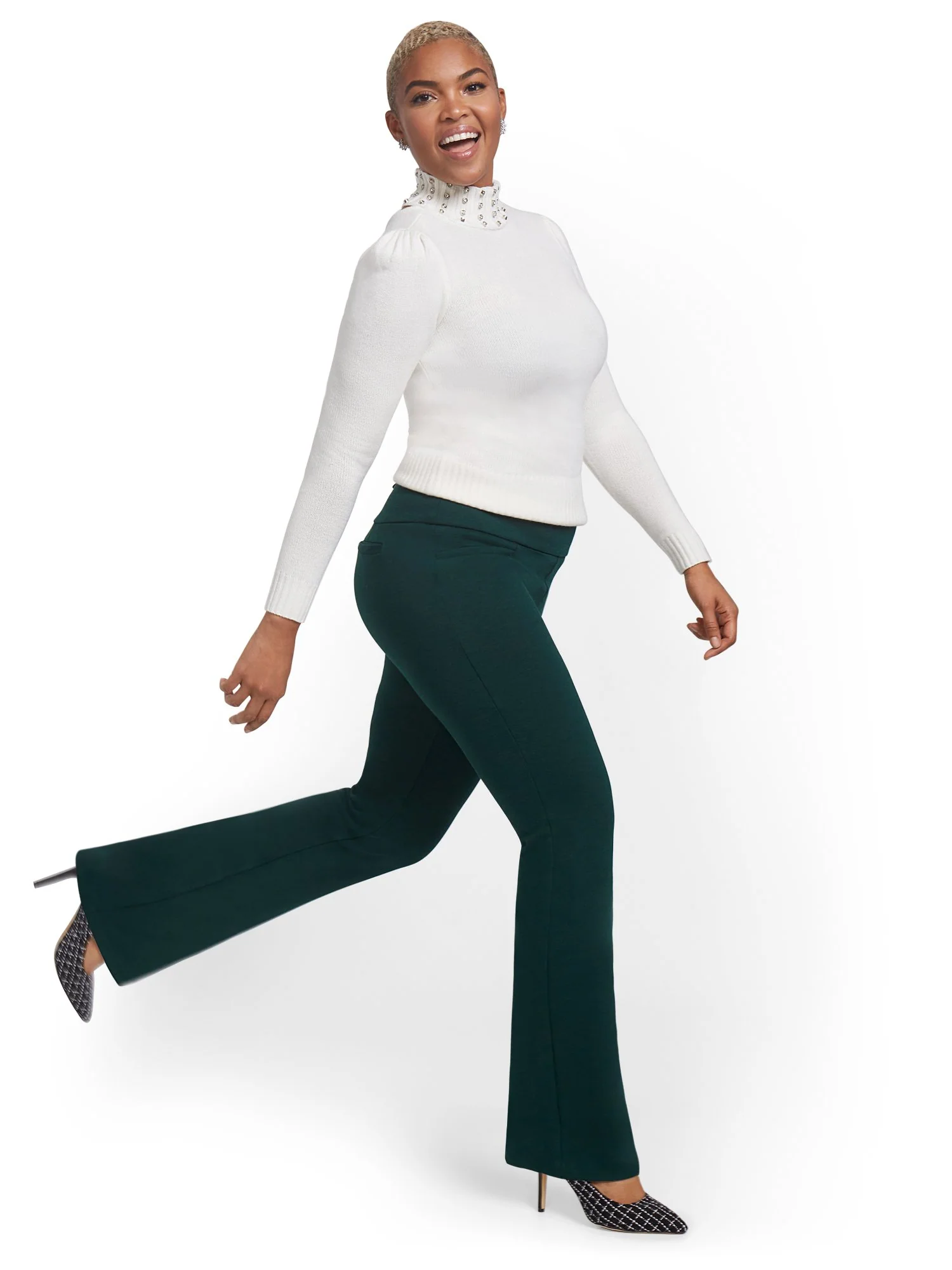 Pull-On Bootcut Ponte Pant - Superflex - Image 12