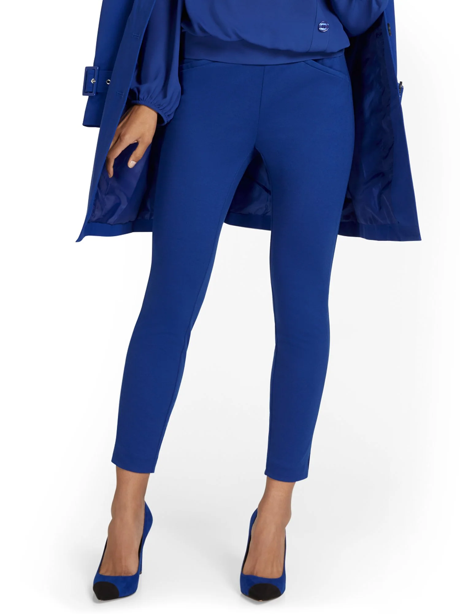 Pull-On Slim-Leg Ankle Ponte Pant - Superflex - Image 19