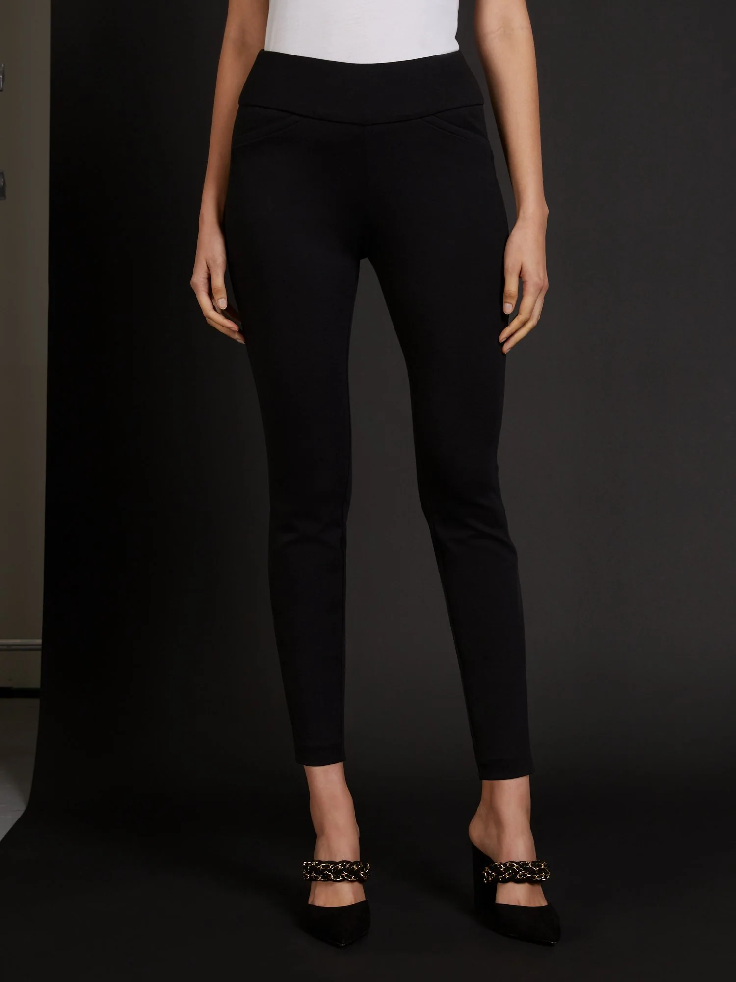 Pull-On Slim-Leg Ankle Ponte Pant - Superflex - Image 4