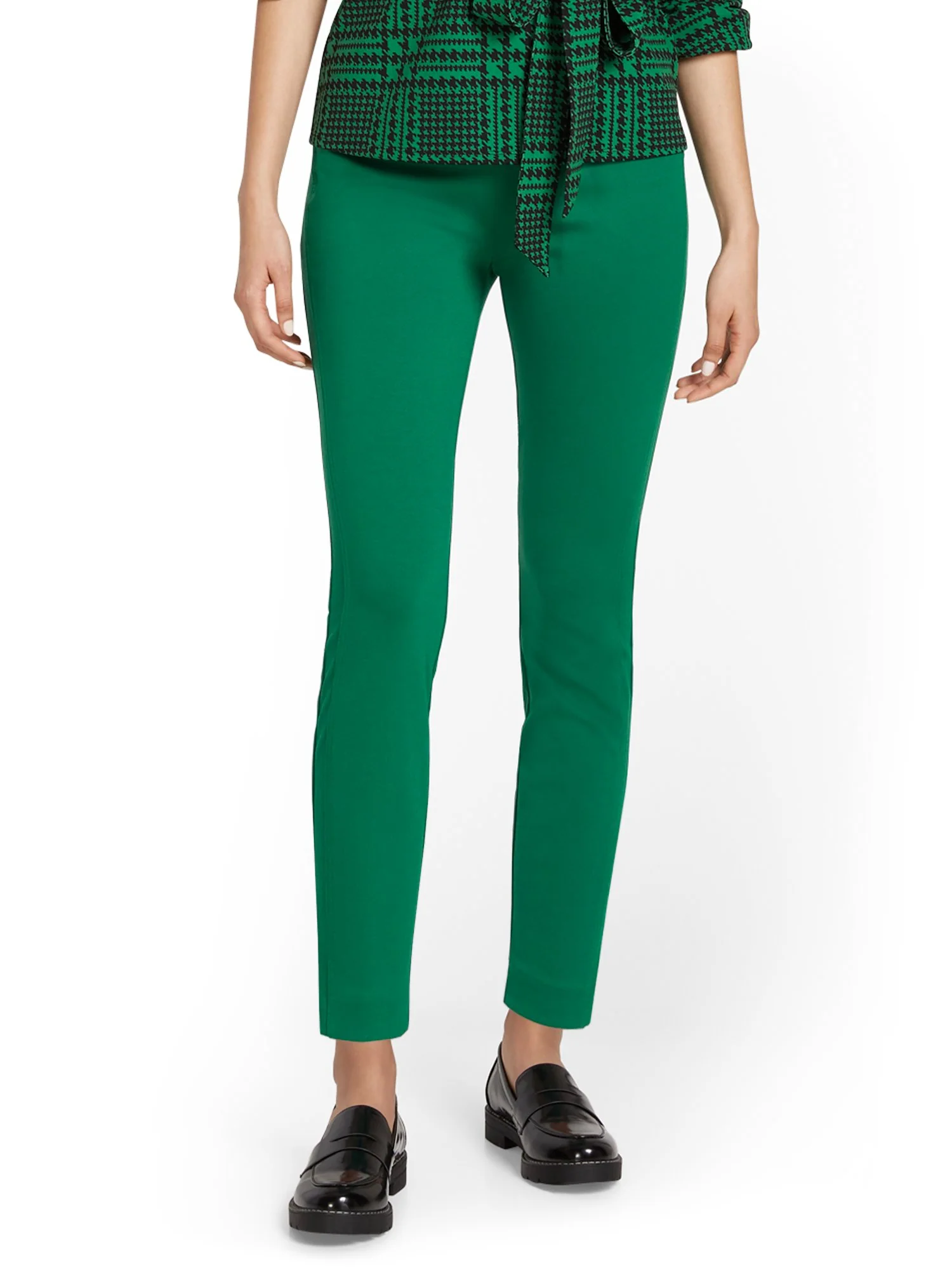 Pull-On Slim-Leg Ankle Ponte Pant - Superflex - Image 6