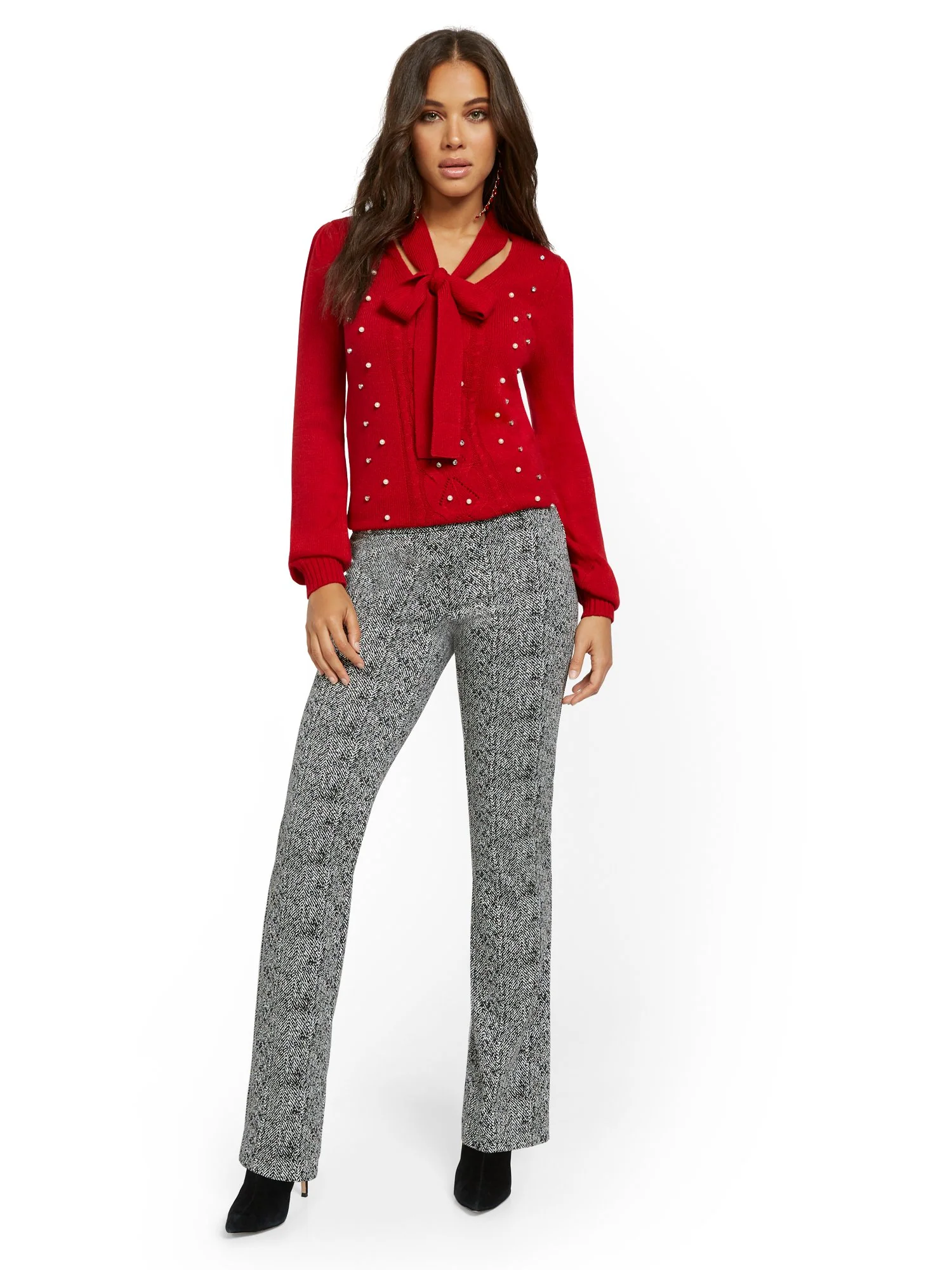 Pull-On Straight Leg Ponte Pant - Superflex - Image 4